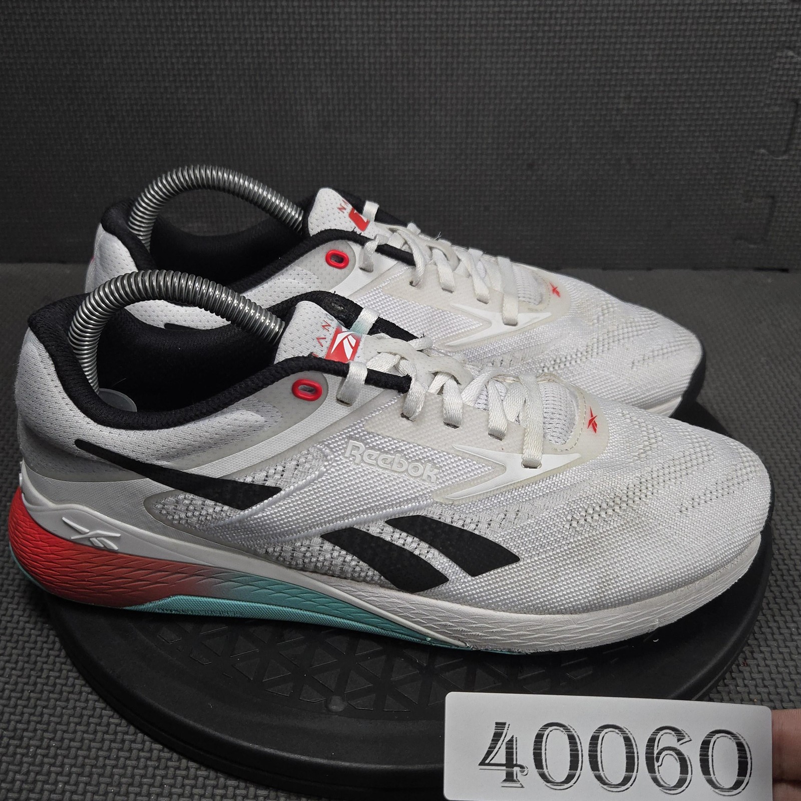 Reebok Nano Shoes Mens Size 7.5 White Training Low Top Sneakers 1000200019