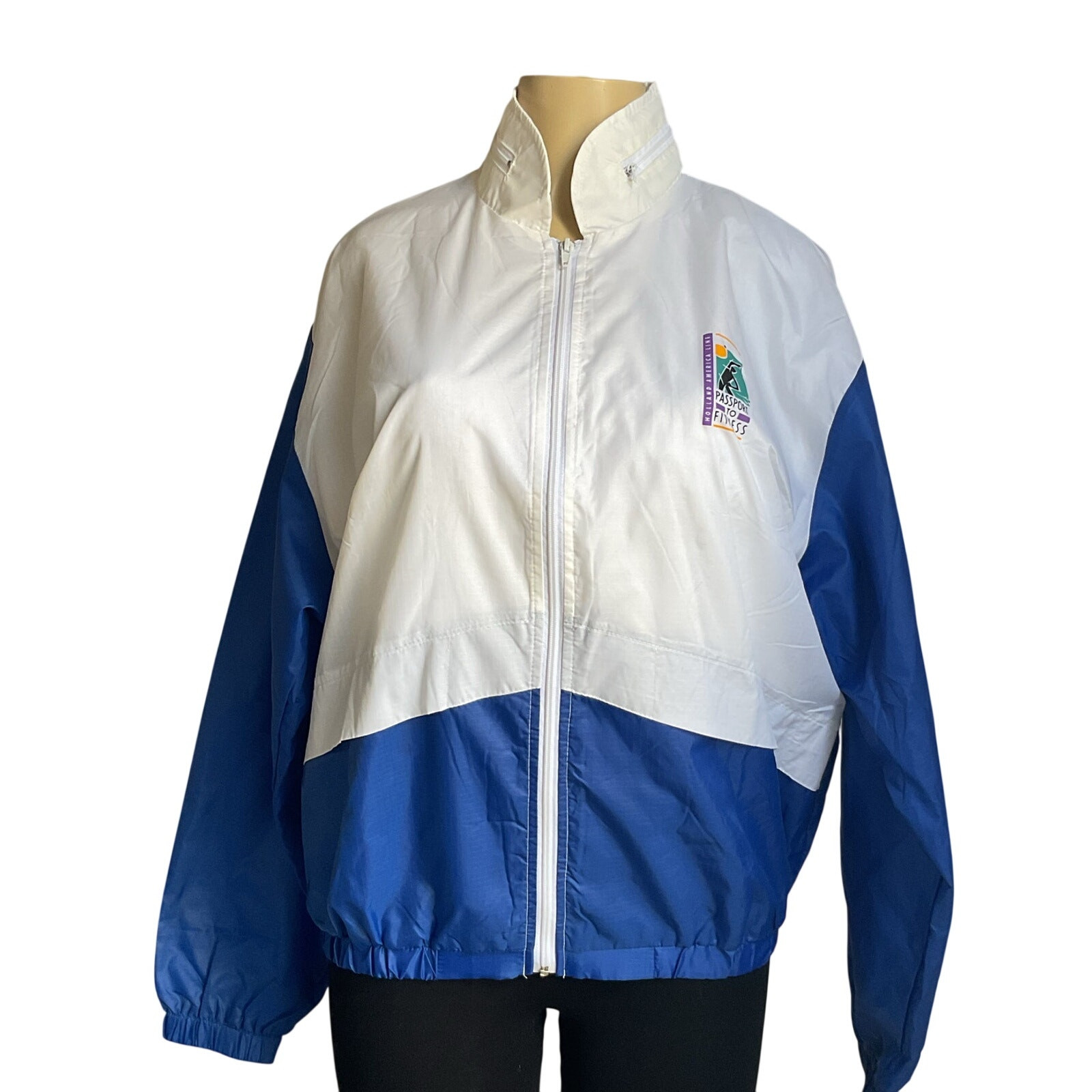 Vintage Y2K Holland America Line Windbreaker Jacket NWT 90s Cruise Large
