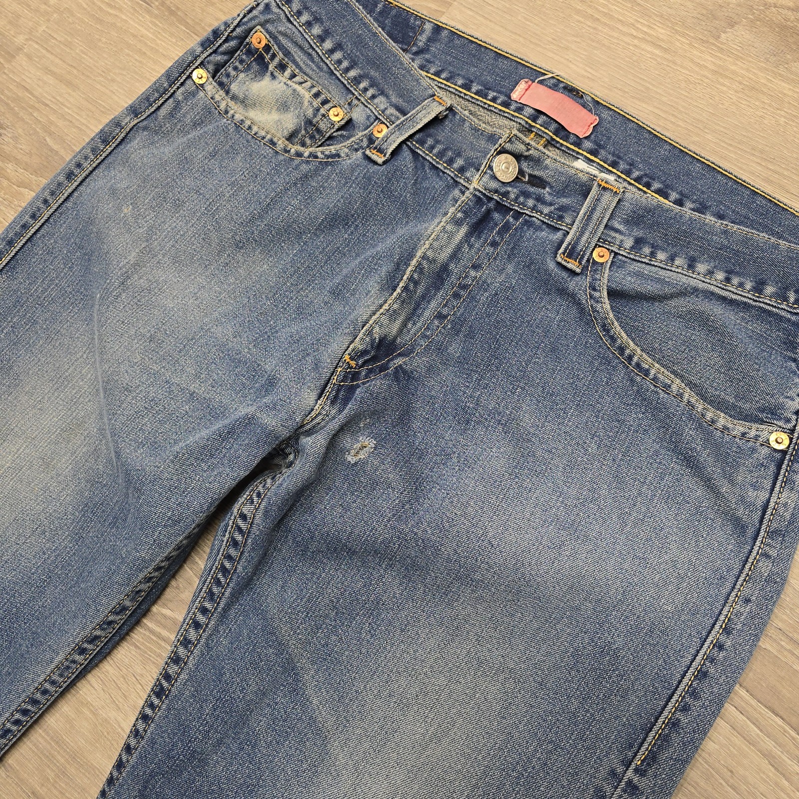 Vintage Levis Type 1 Jeans Loose Fit Blue Denim Red Tab 38×34 Quality Never Goes