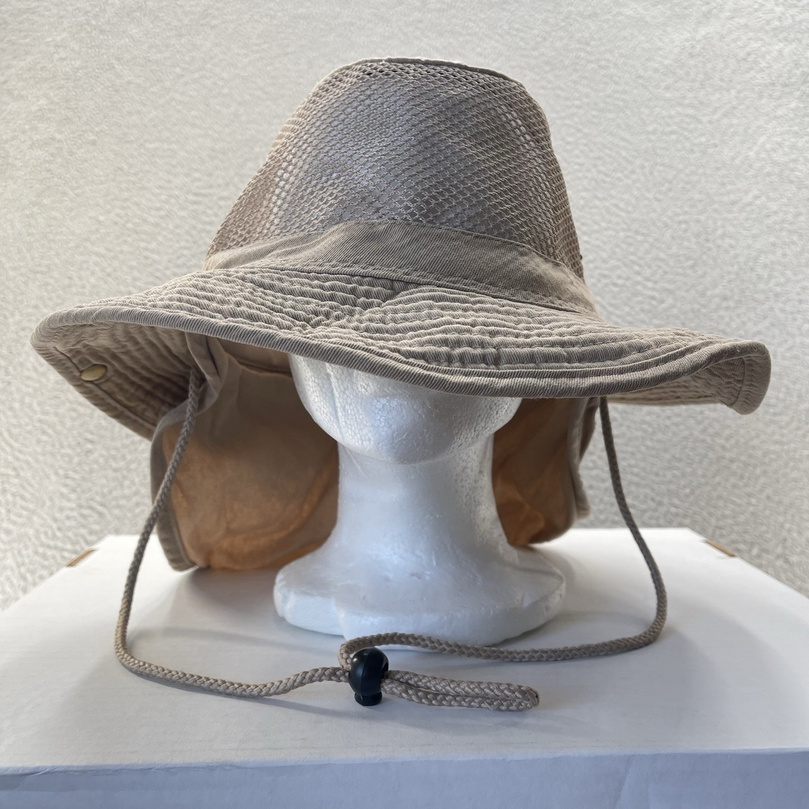 Tropic Hats One Size Men Extra Extra Extra Large Beige Wide Brim Mesh Outdoors