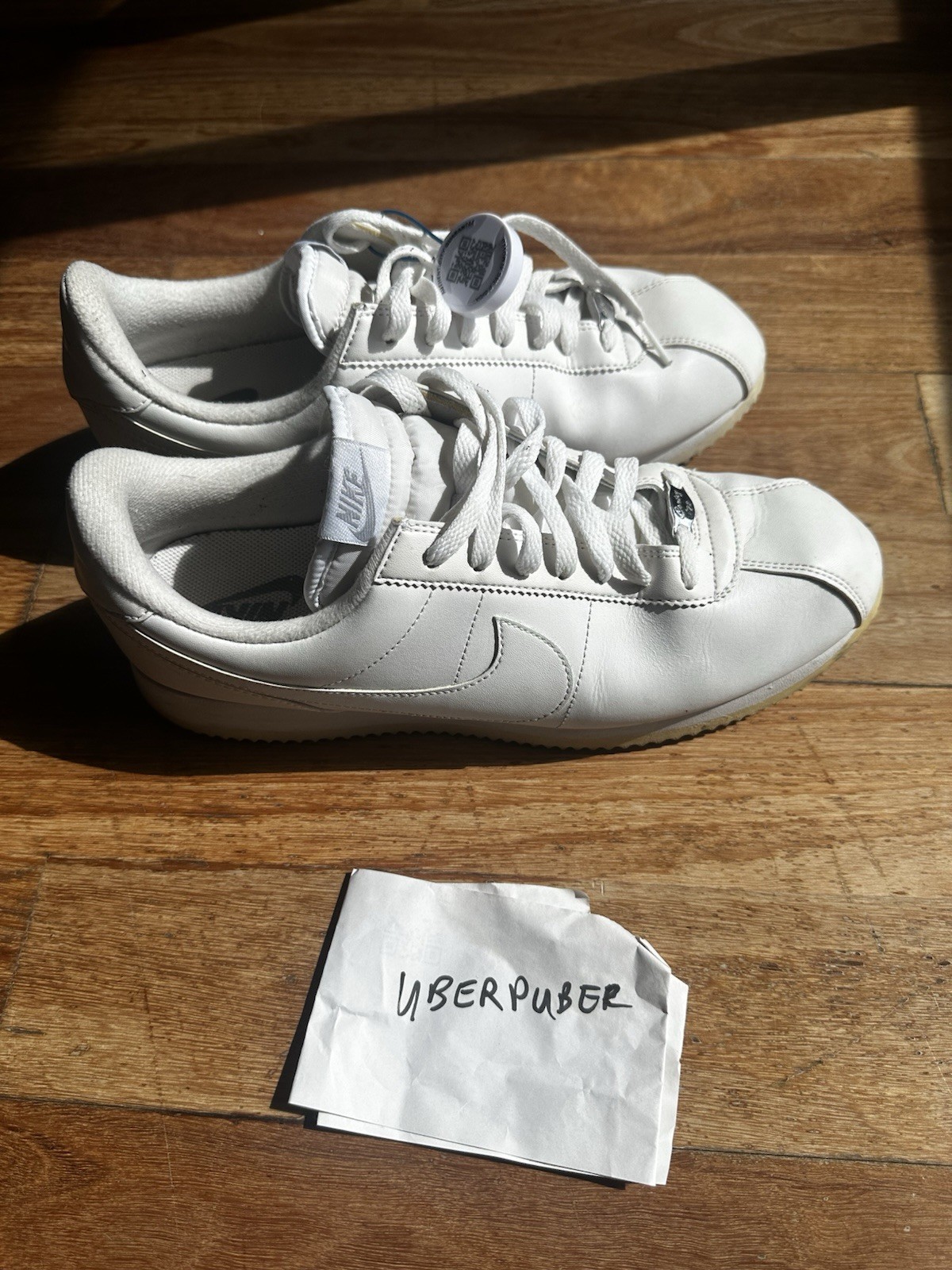 Nike Cortez Basic Leather – Triple White – Size US11.5