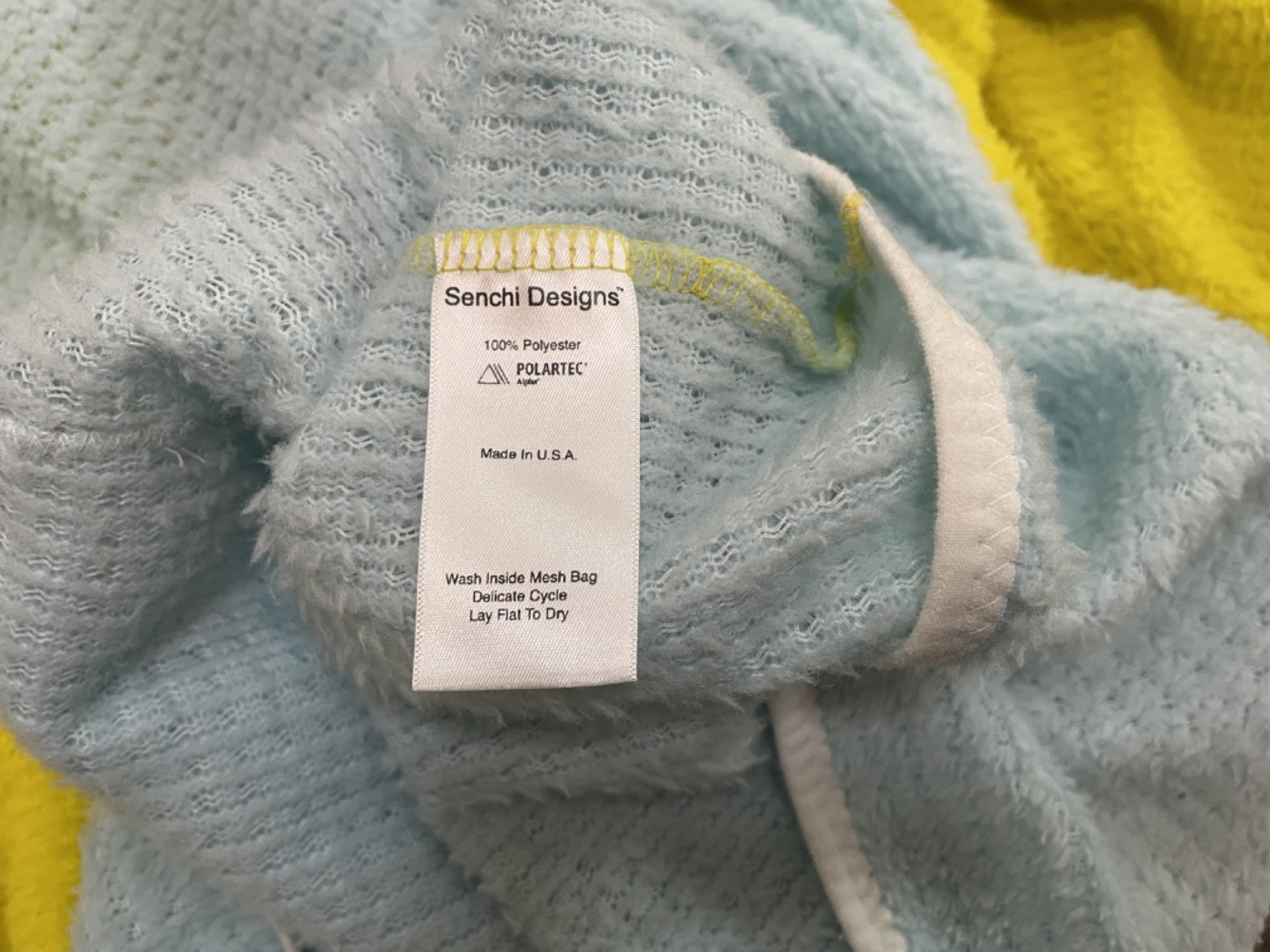 Senchi Designs Hoody – Alpha 120 – Light Blue, Bright Yellow – Men’s XL