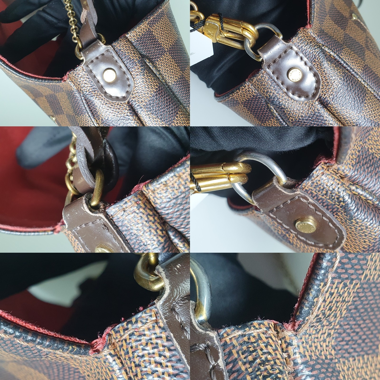 TARIFF FREE Authentic Louis Vuitton Favorite MM Damier Ebene N41129 Daily CLA762