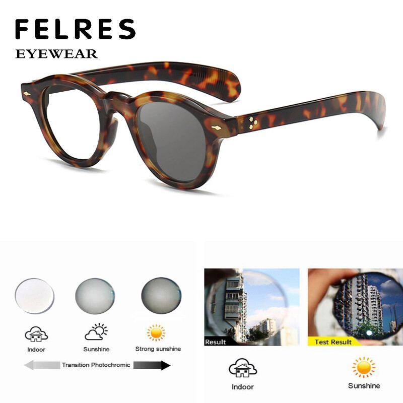 Men Women Round Retro Photochromic Reading Glasses Outdoor Sunglasses New