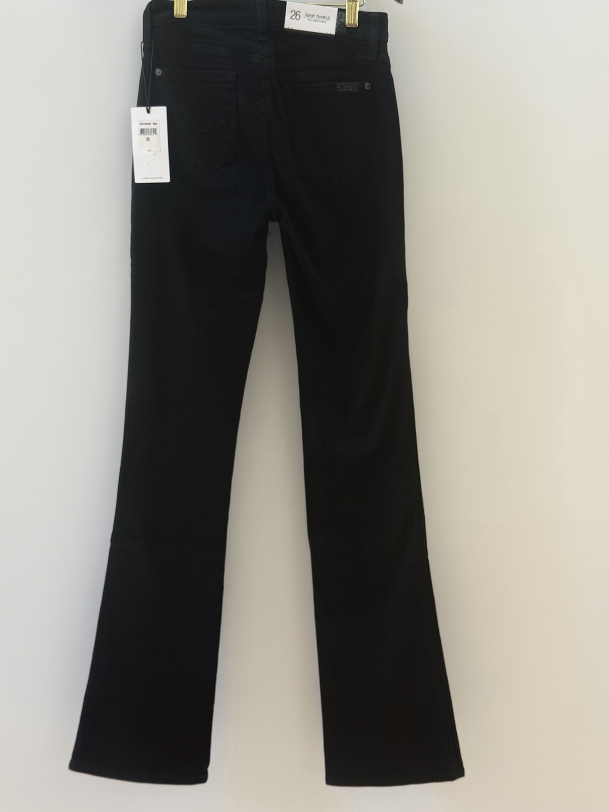 New7 For All Mankind Jeans SZ 26 Karah Bootcut Jeans For Women In Color Black