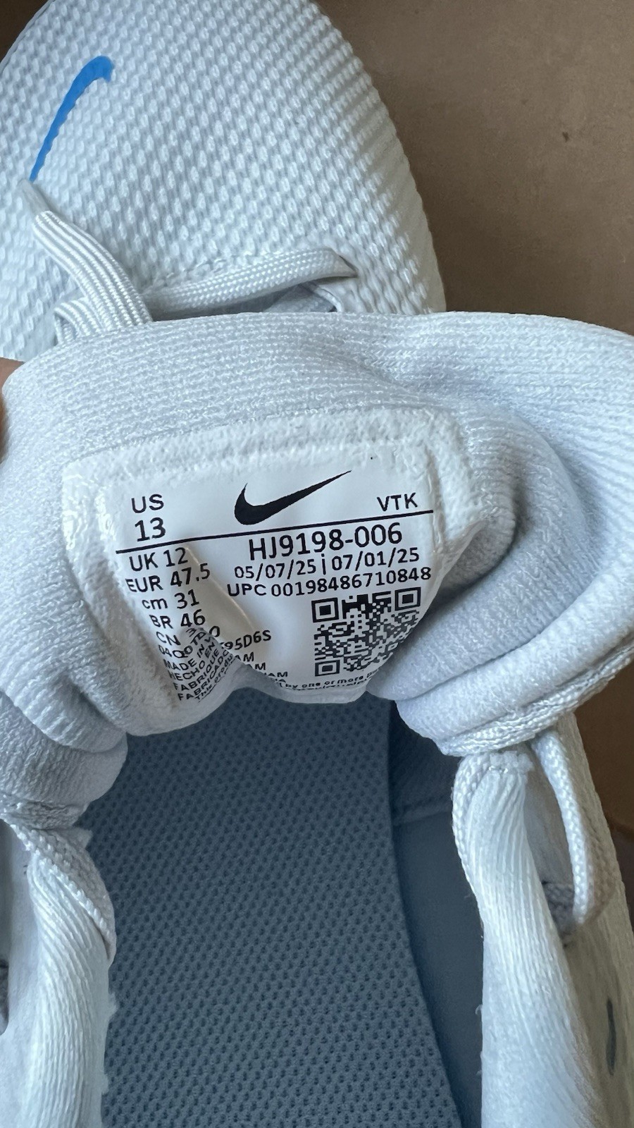 Size 13 – Nike Air Zoom Pegasus 41 White Wolf Grey Blue