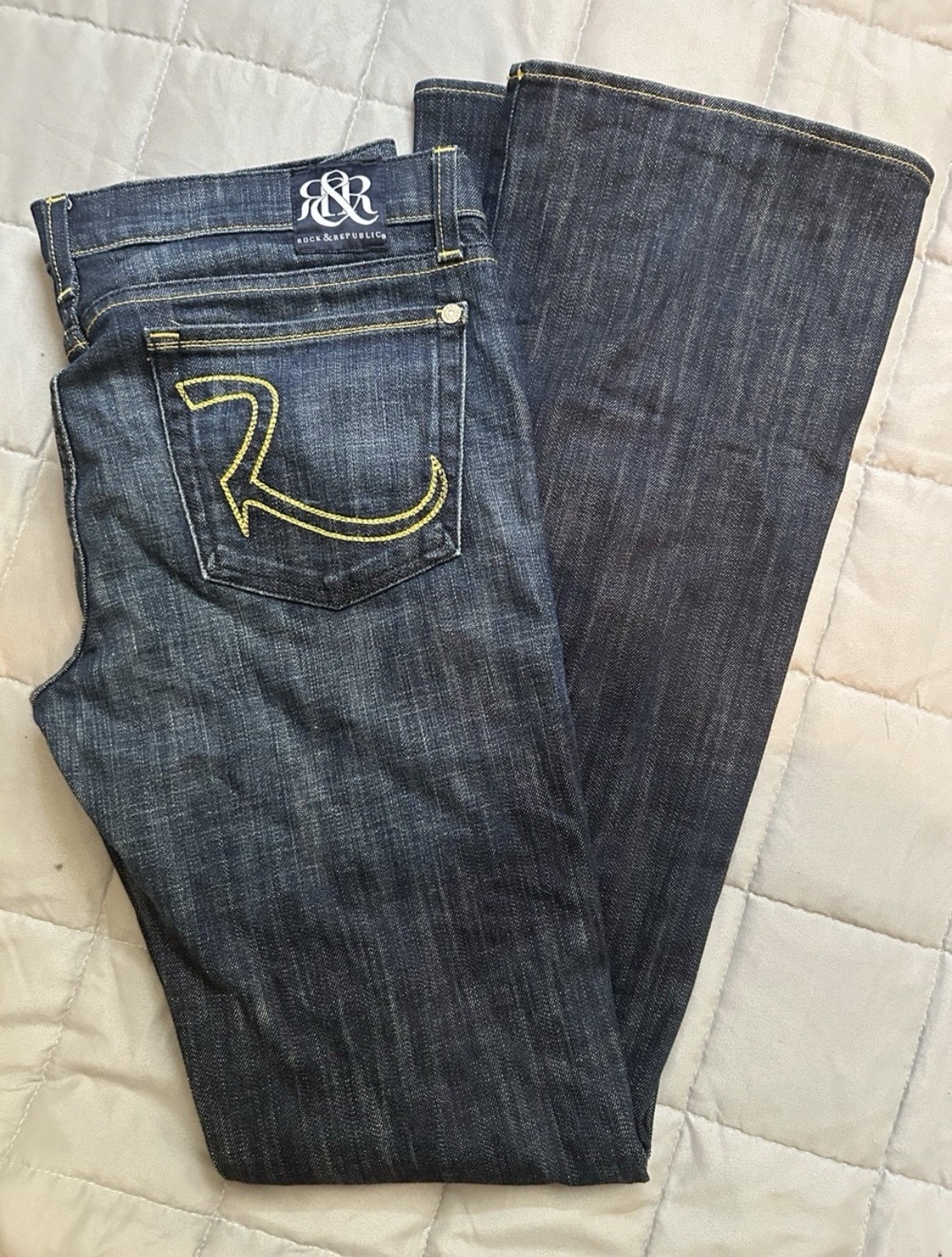 Rock & Republic Women’s Bootcut Jeans, Size 31, Blue