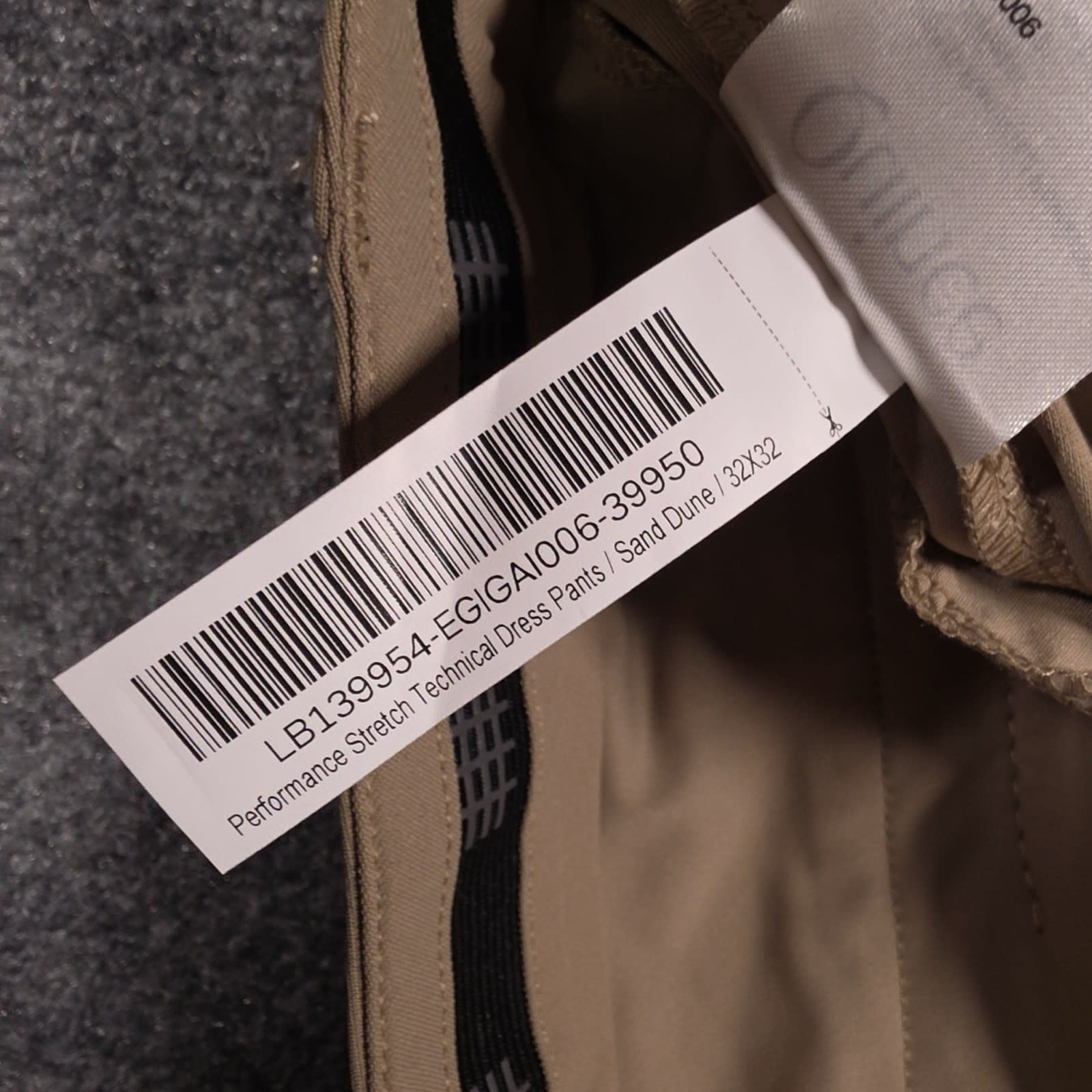 NWT Quince Performance Stretch Technical Dress Pants Mens 32×32 Sand Dune Golf
