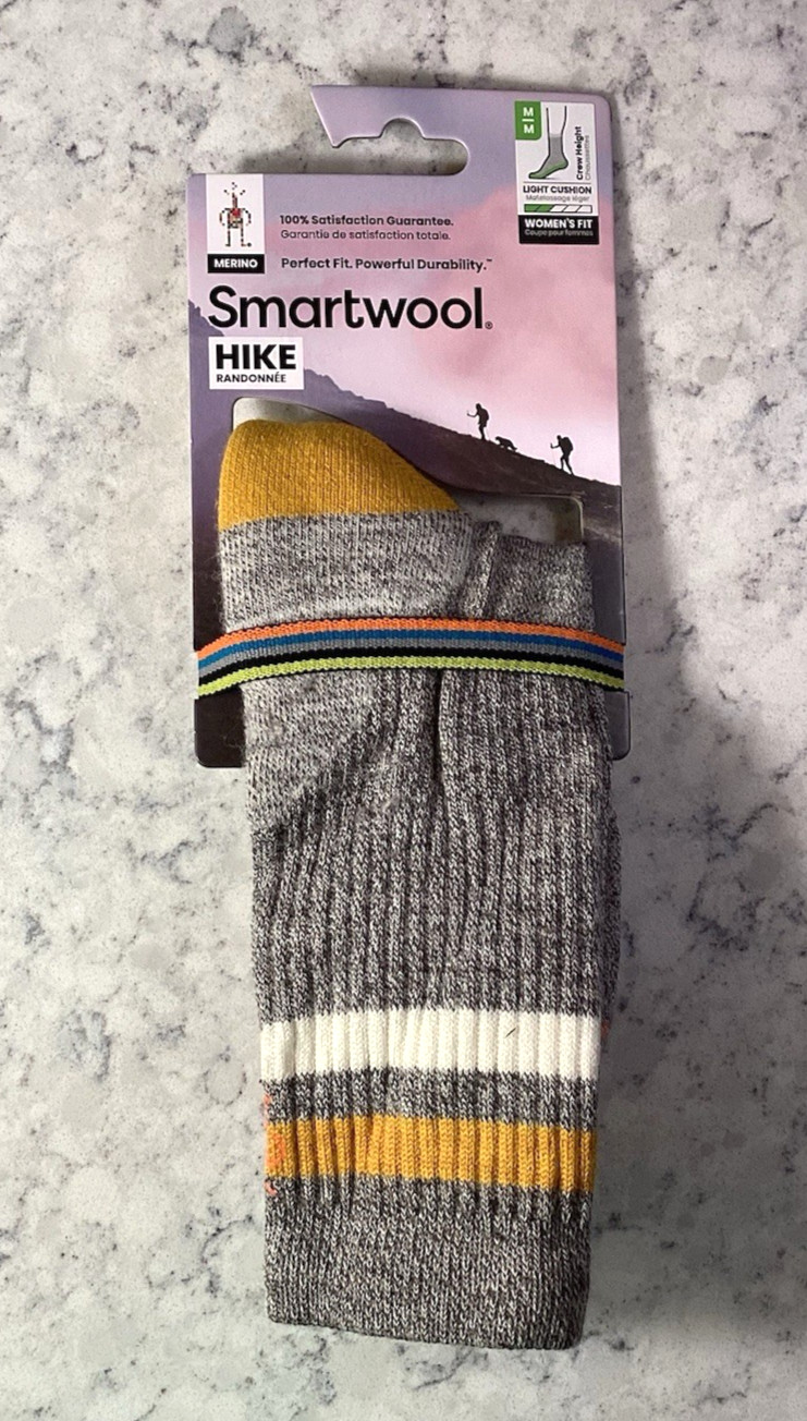 Smartwool Women’s Hike Light Cushion Tube Stripe Crew Sz. Medium *As Shown* NEW
