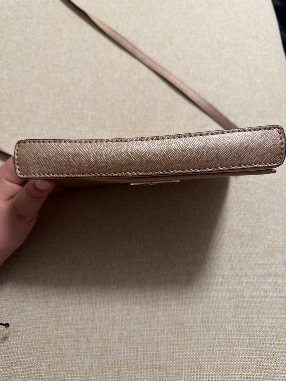Kate Spade New York Newbury Lane Sally Crossbody Bag Metallic Rose Gold