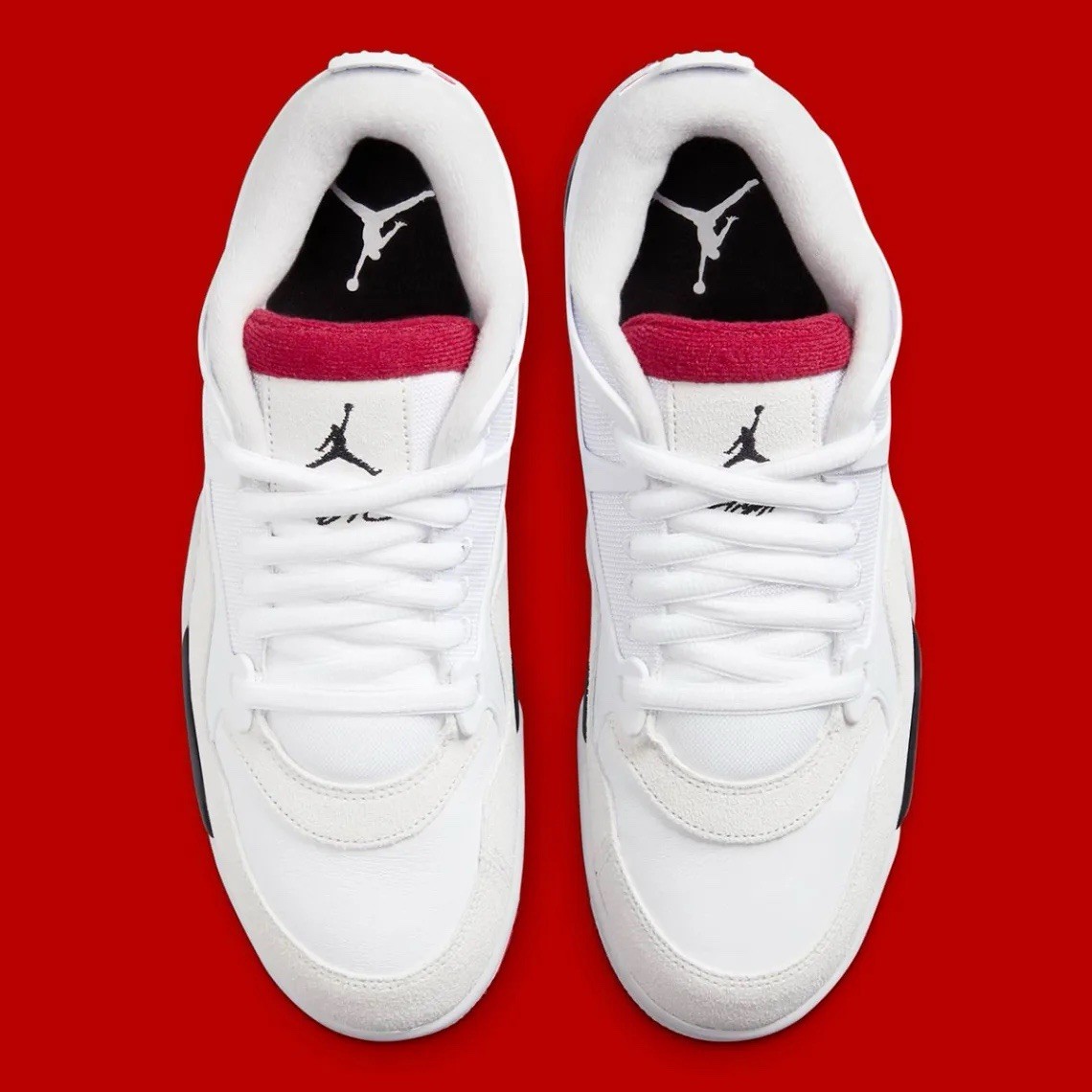 Nike Air Jordan 4 RM White Varsity Fire Red Black FQ7939-102 Men’s Sizes