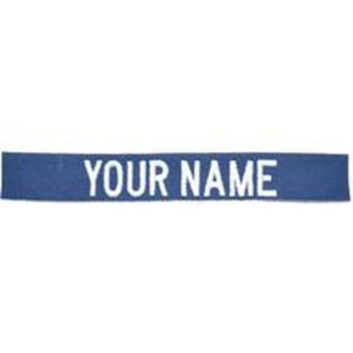 Custom Nylon/Cotton Webbing Name Tape – Blue