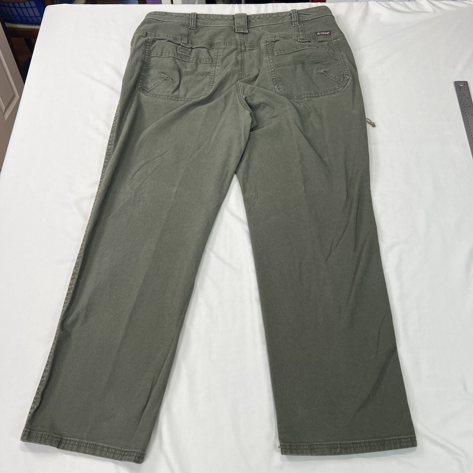 Legendary Outfitters Canvas Pant Mens 40×30 Tag 40×32 Green Outdoor Workwear