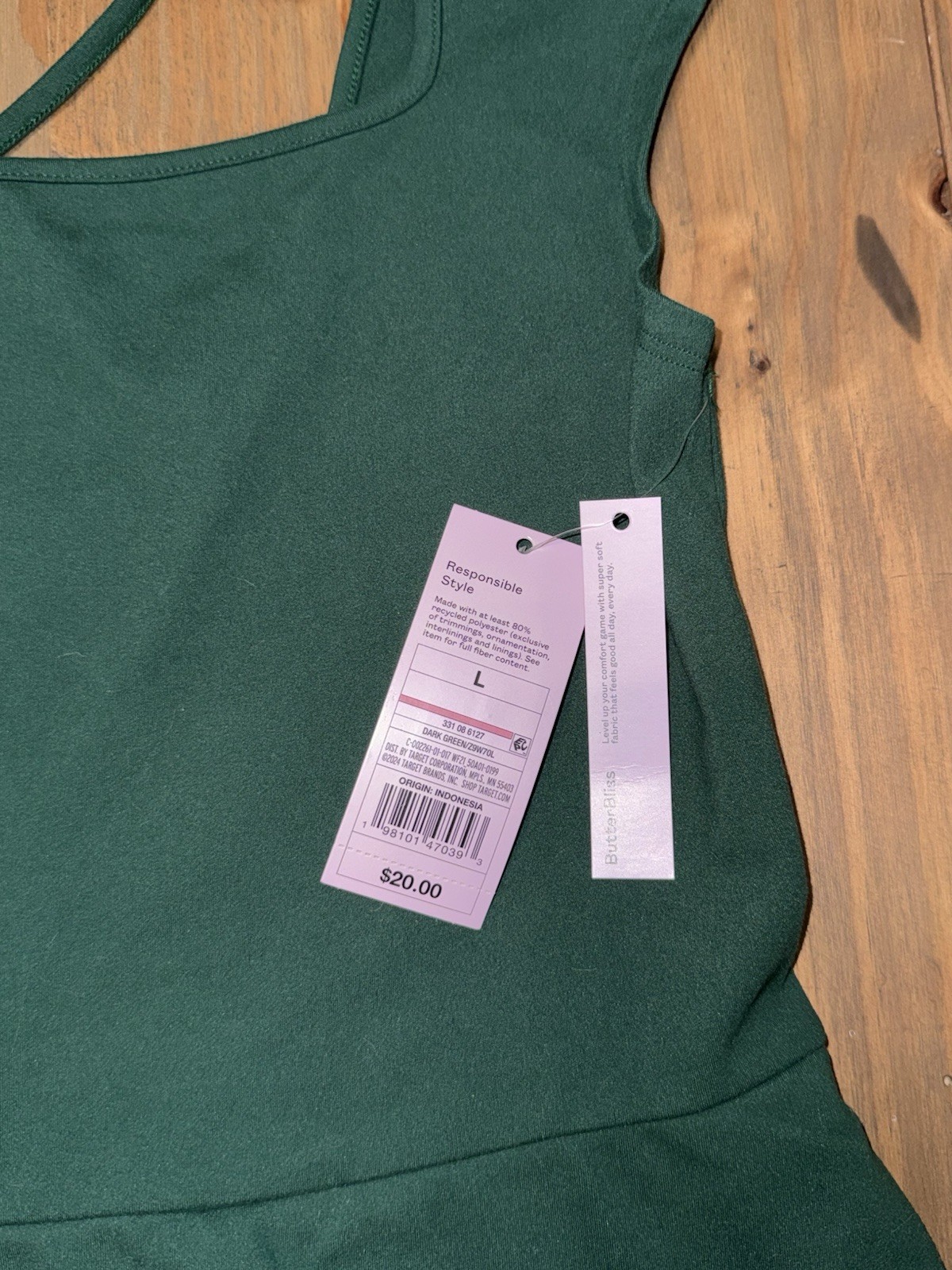 Wild Fable NWT Green Dress Built In Shorts Skort Romper Women’s Size Large