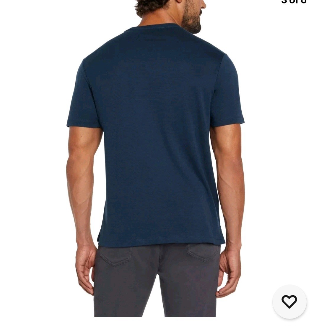 Banana Republic Men’s Luxe Touch Tee Navy Blue T-Shirt Size M NWT