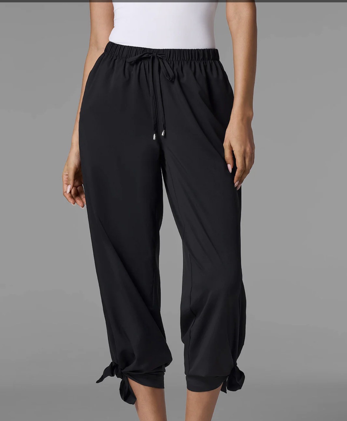 Coolibar NWT Petra Wide Leg Pants Black UPF 50+ Sun Protection Womens Size XXL
