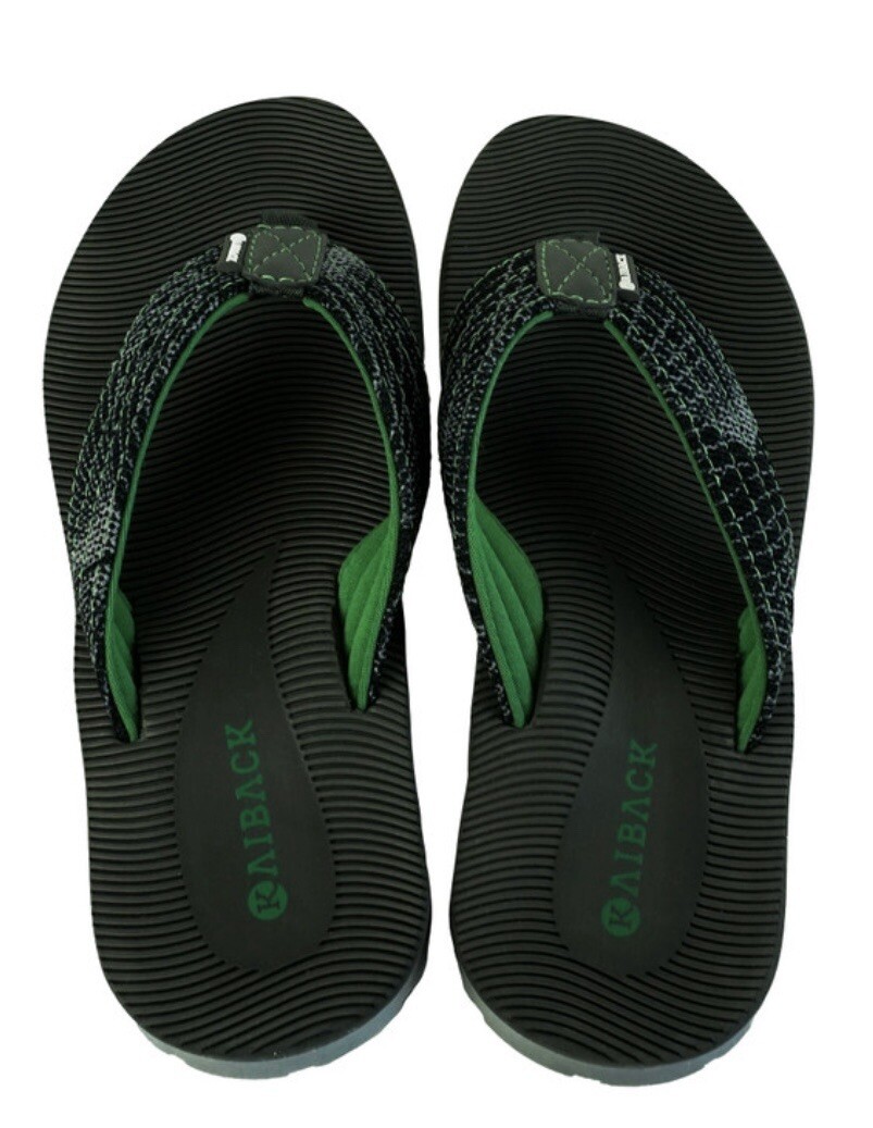 Kaiback Wave Sport Men’s Flip Flop Sandals with Tough Tread Size 8 Green NWT