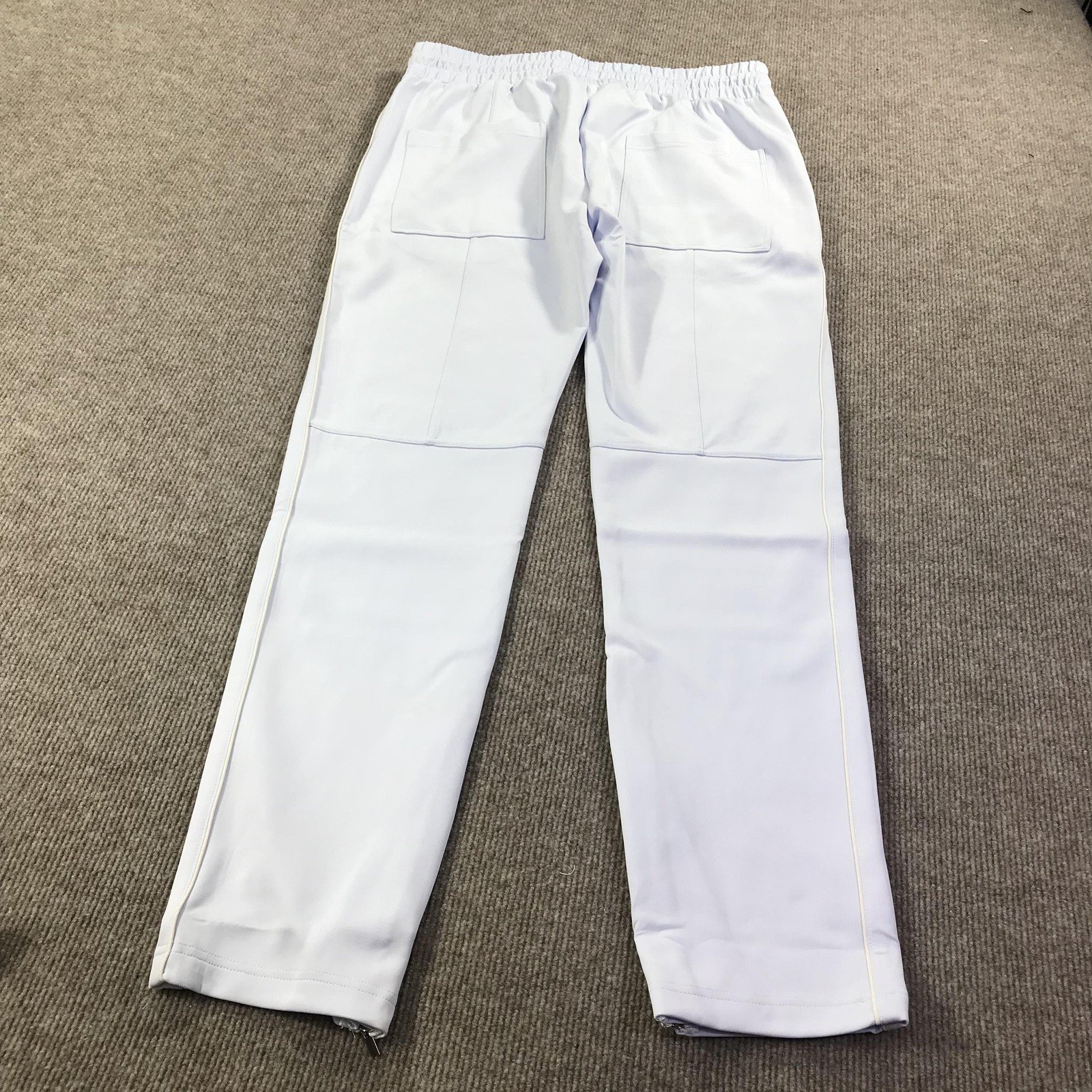 GVAPI Pants Mens 40 White Straight Leg Drawstring Zip Pockets Limited Edition