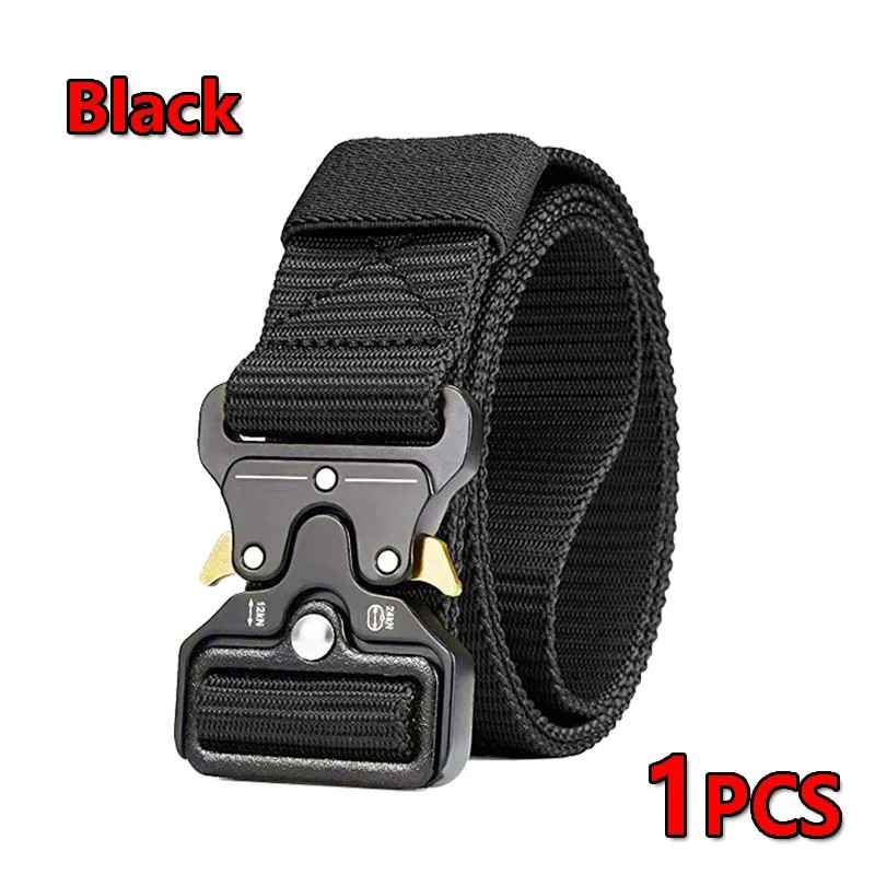 MEN Casual Military Tactical Army Adjustable Quick Release Belts Pants Waistband