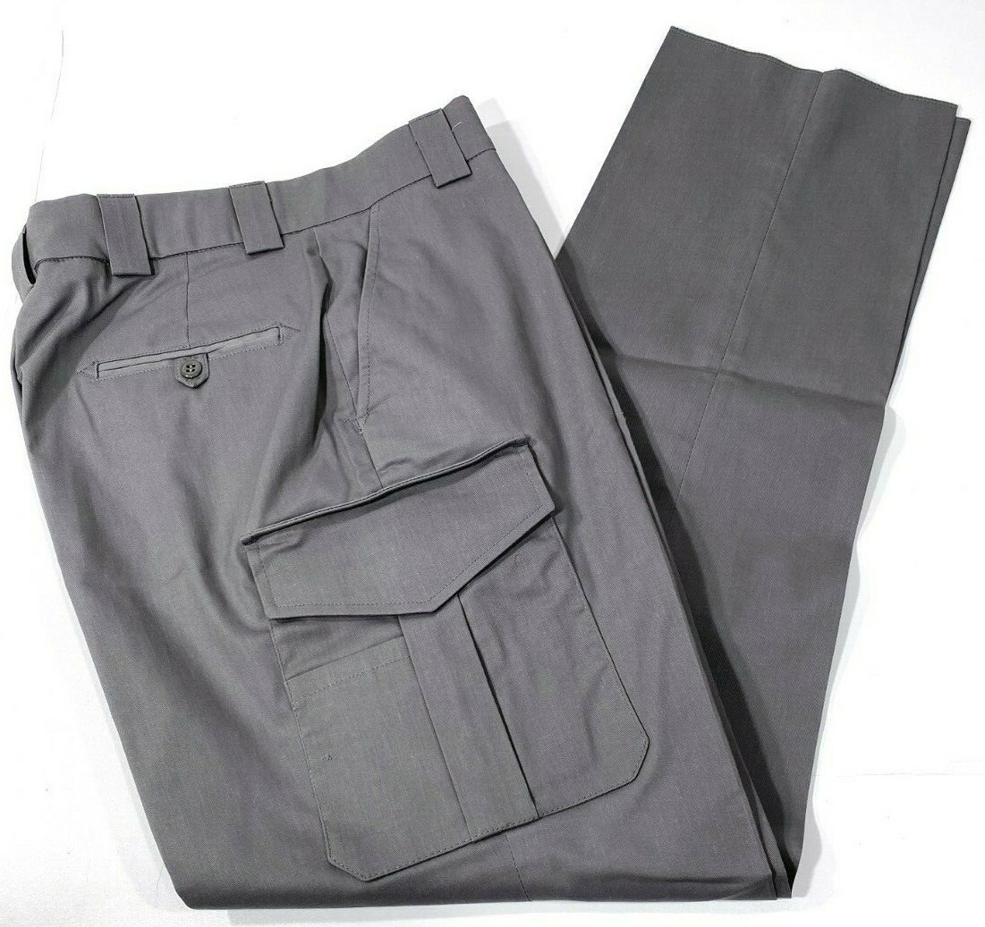 NEW MENS BLAUER 8810x SIDE-POCKET COTTON BLEND PANTS LIGHT GREY 28×37 UNHEMMED
