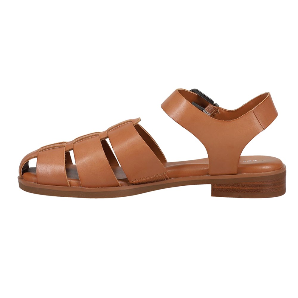 Easy Spirit Gretty Ankle Strap Fisherman Womens Brown Casual Sandals E-GRETTY-2