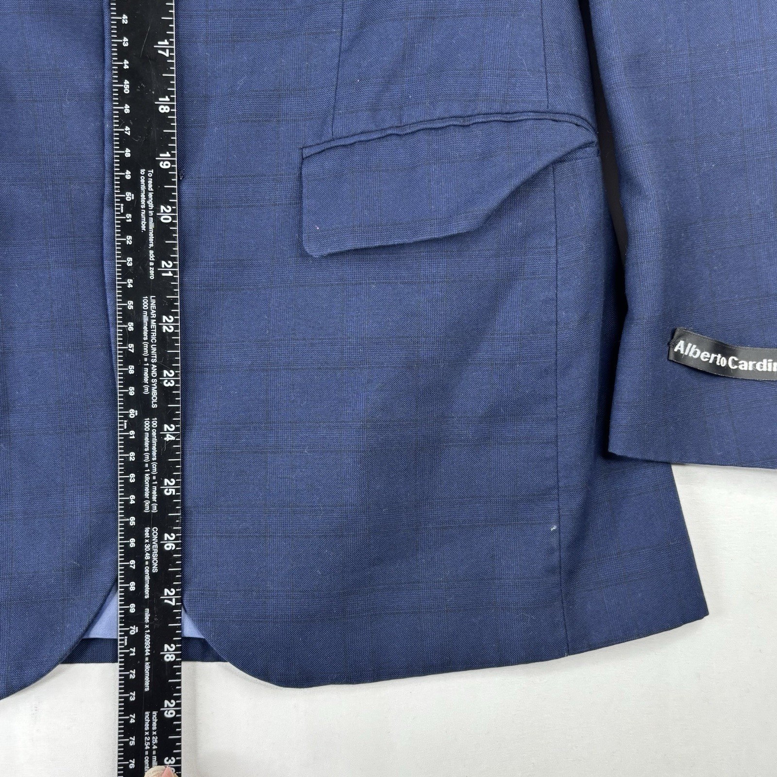 Alberto Cardinali Navy Blue Blazer 36S Men’s Sport Coat Formal Wedding Office