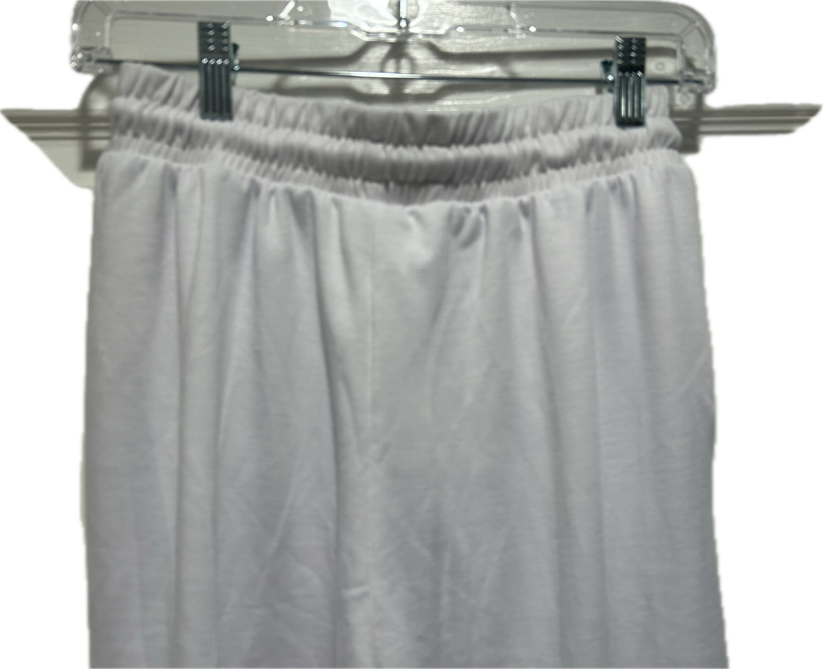 Hat and Beyond Size Small White Fleece Women’s Joggers Sweatpants drawstring