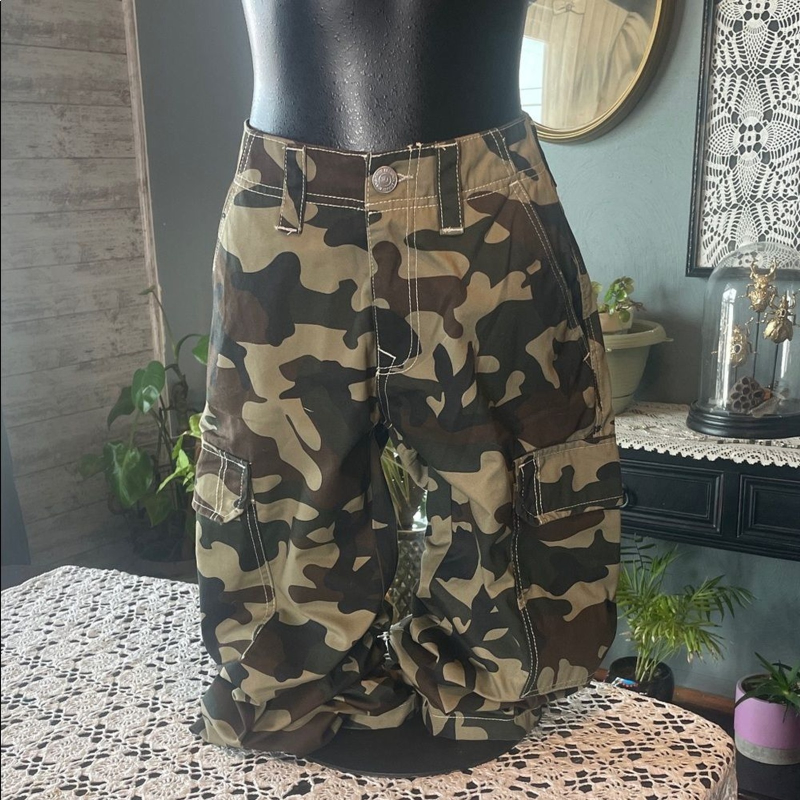 True Religion Camouflage Cargo Men Jeans