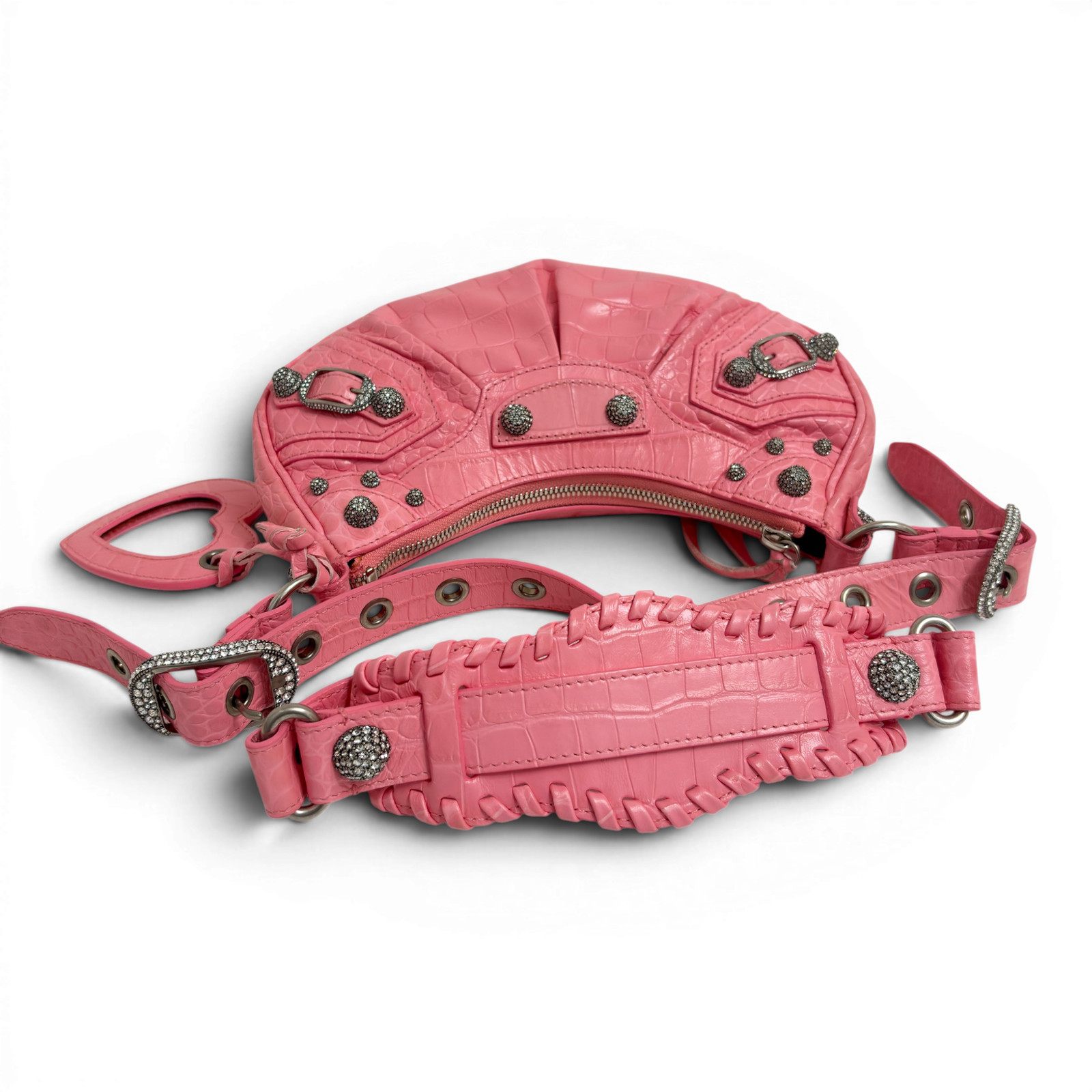 BALENCIAGA Le Cagole Shoulder Bag XS Linestone Pink