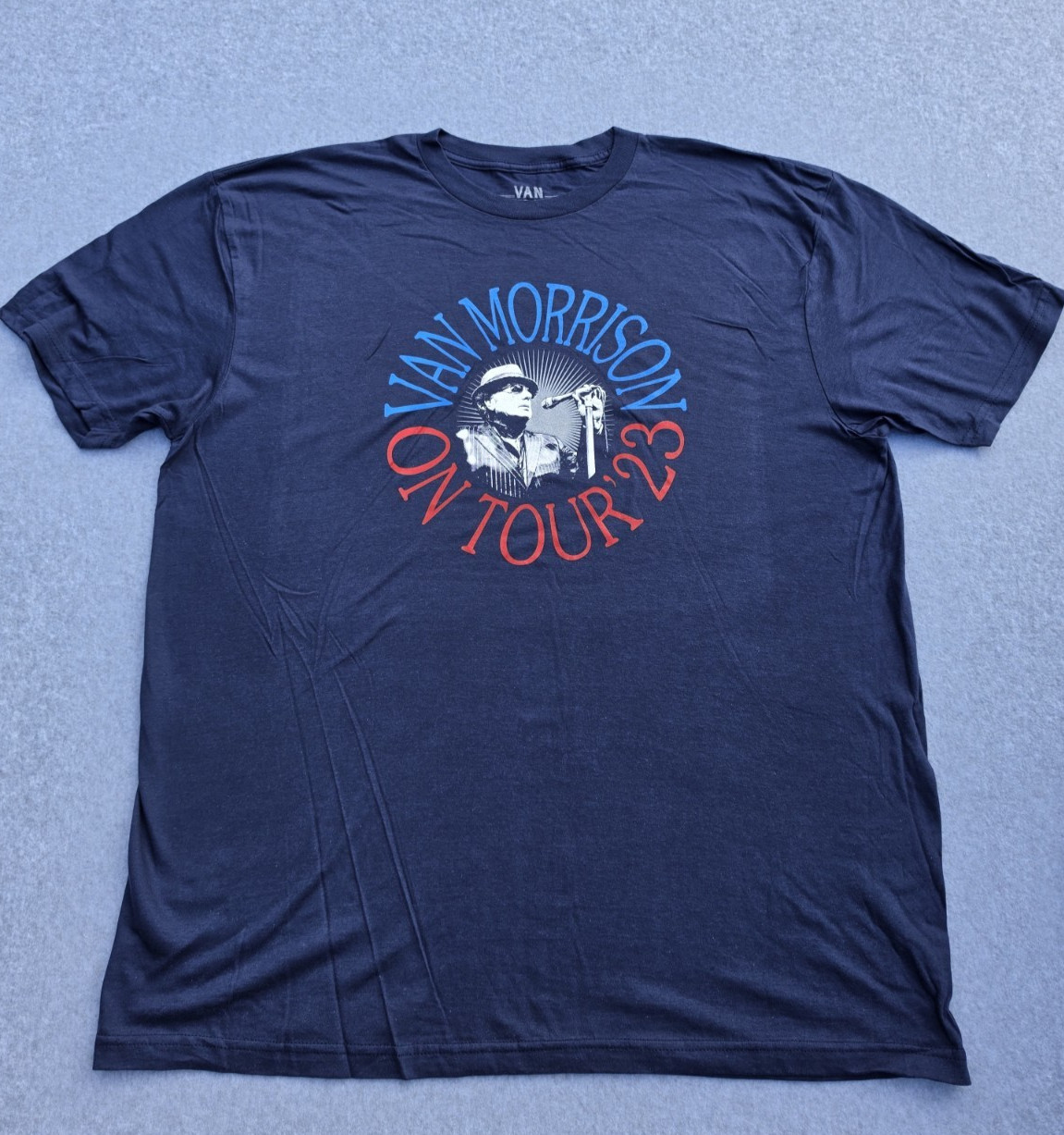 Van Morrison 2023 Us Tour Size XL Blue NWOT