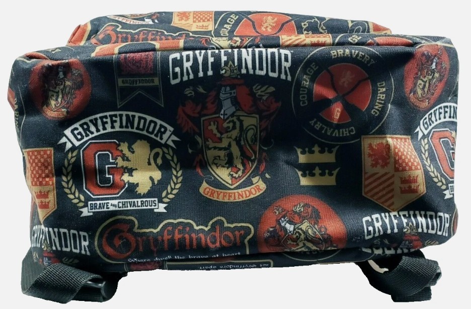 Harry Potter Gryffindor Backpack Hogwart Backpack With 2 Front Pockets 17.5″