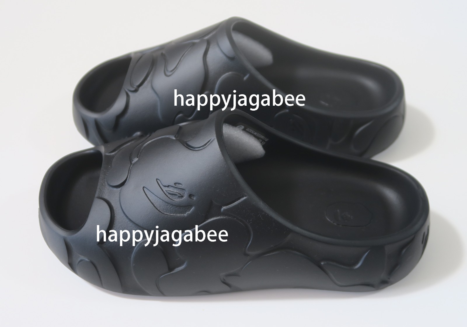 * A BATHING APE Men’s Footwear BAPE SLIDE #1 Black / Beige 1M30191323