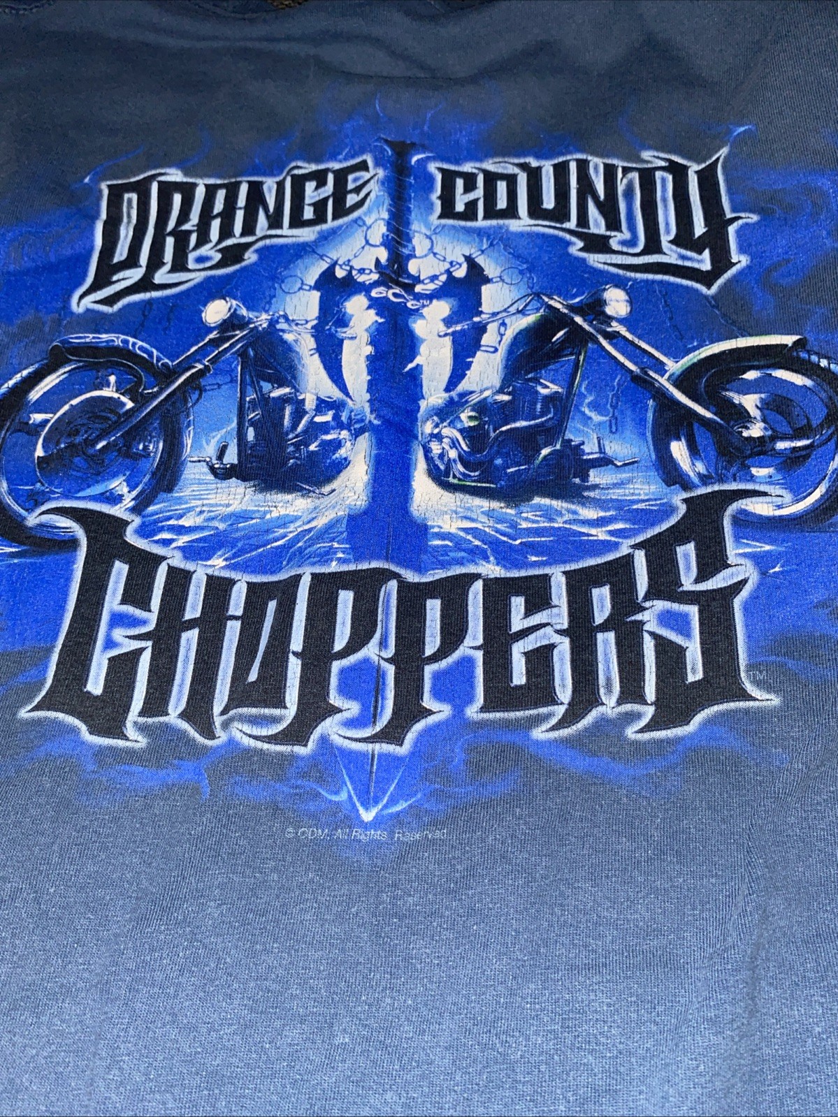 Vintage Y2K Orange County Chopper OCC T-Shirt Mens XL Motorcycle Sword Biker Tee