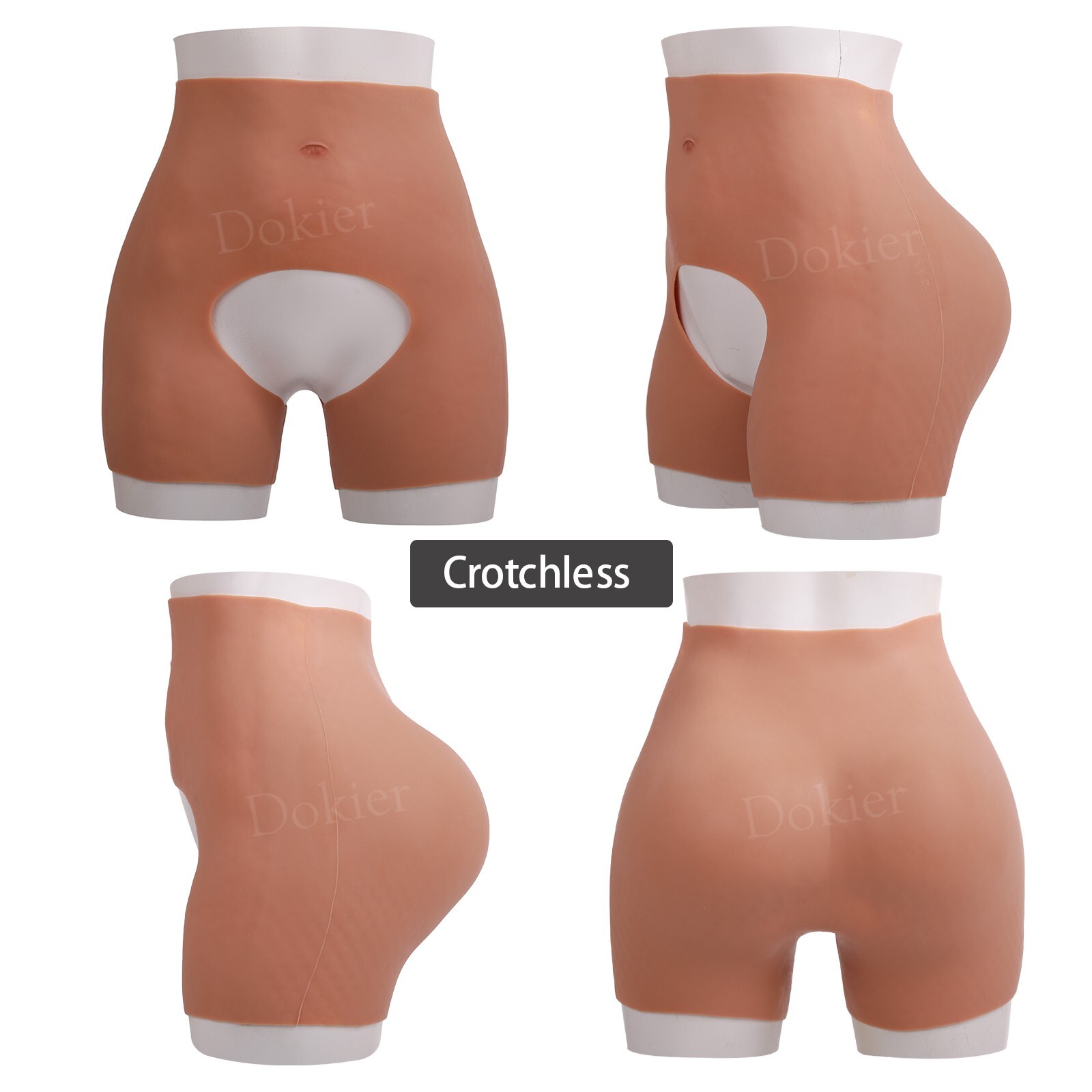 Dokier Silicone Hip Shaping Pants Panties Hip Buttock Enhancer Butt Lifting Pant