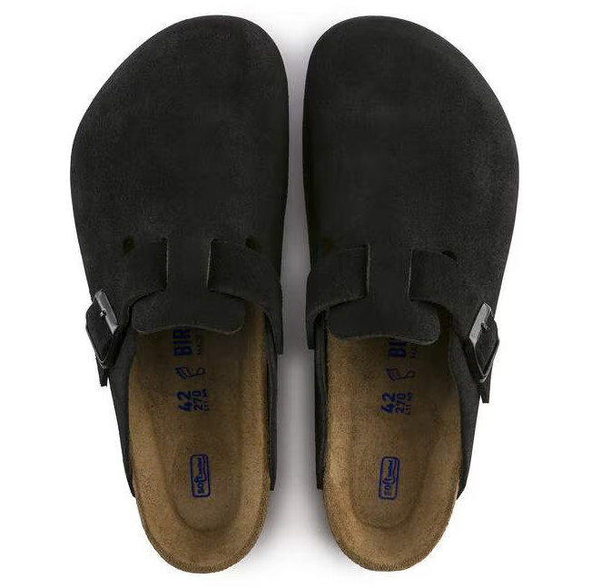 New Birkenstock Boston Soft Footbed Suede Leather Unisex Clogs All Size