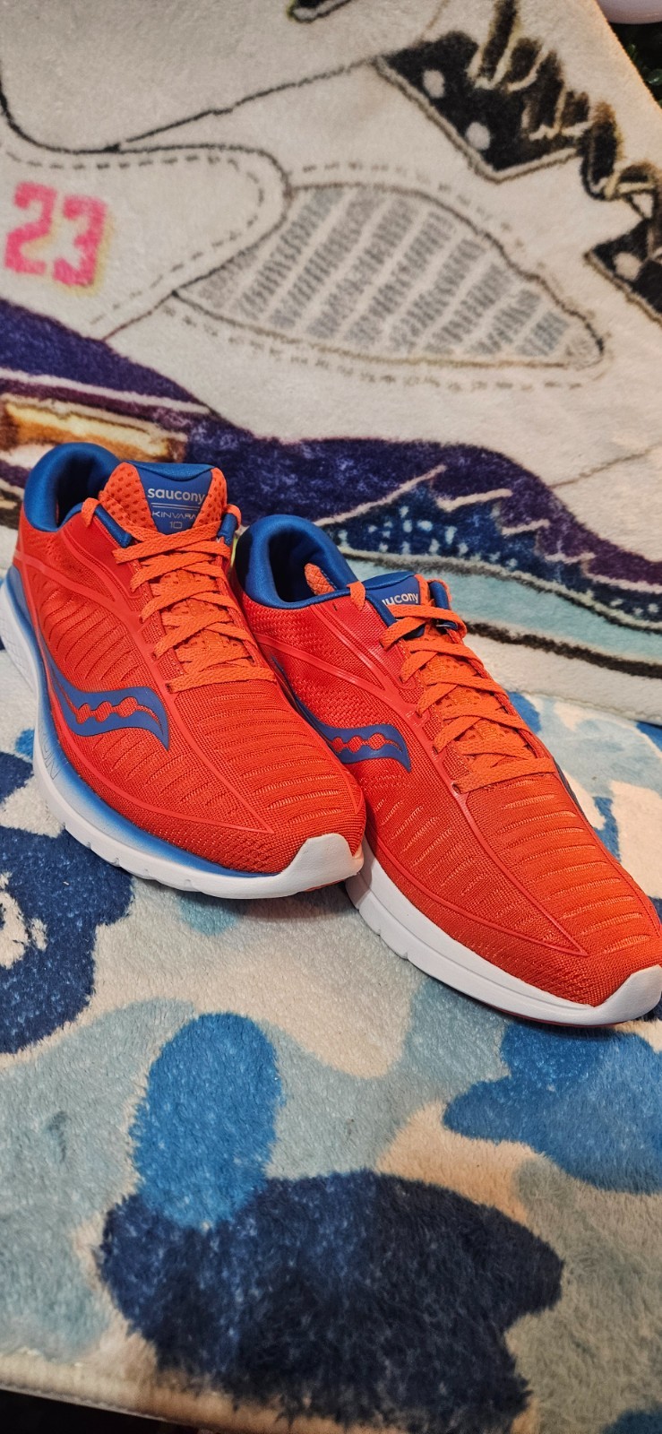 Saucony Kinvara 10, Size 12.5 mens: Orange and Blue New No Box