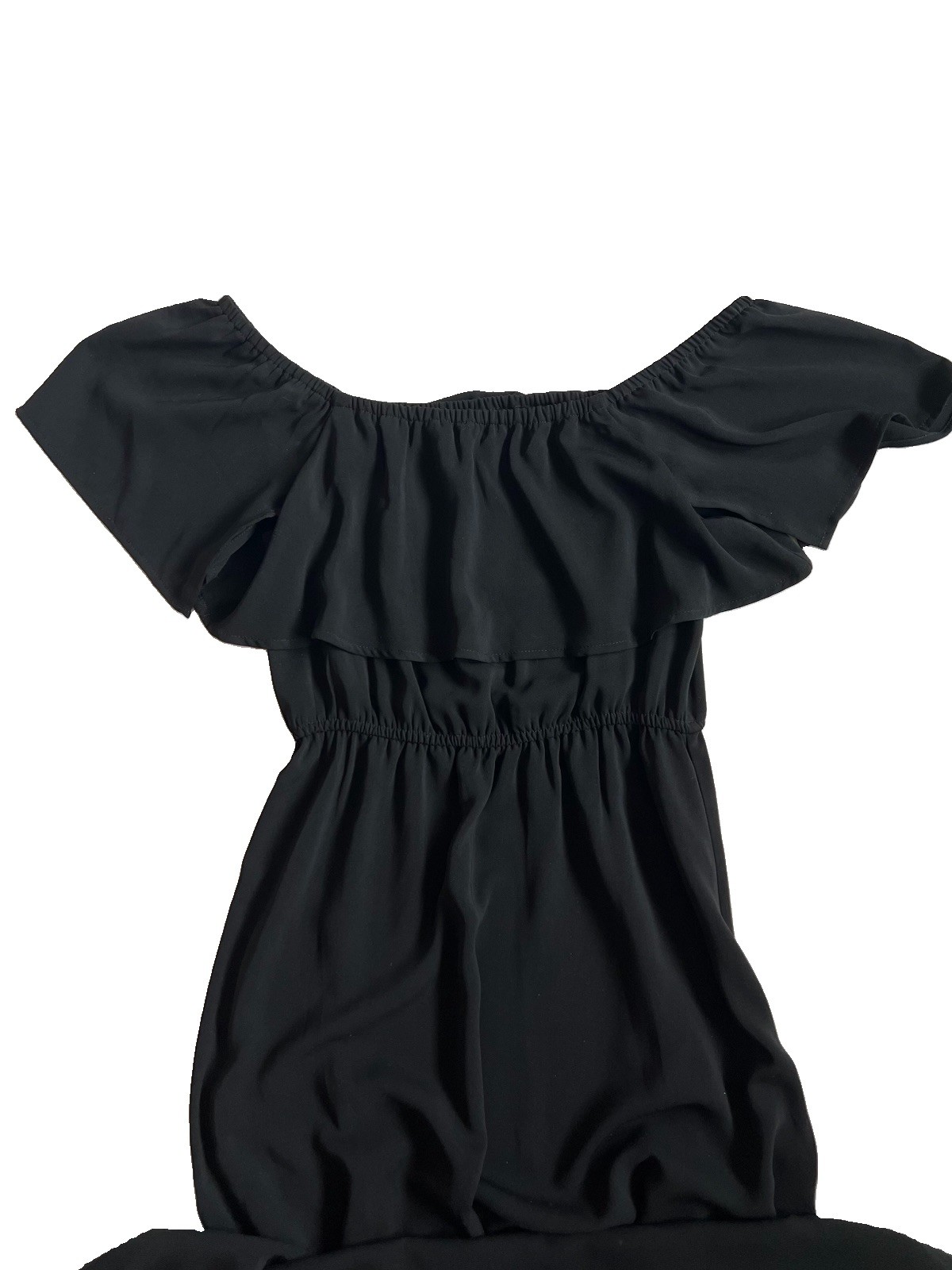 Sugar Lips Black Off Shoulder Maxi Dress Size Medium