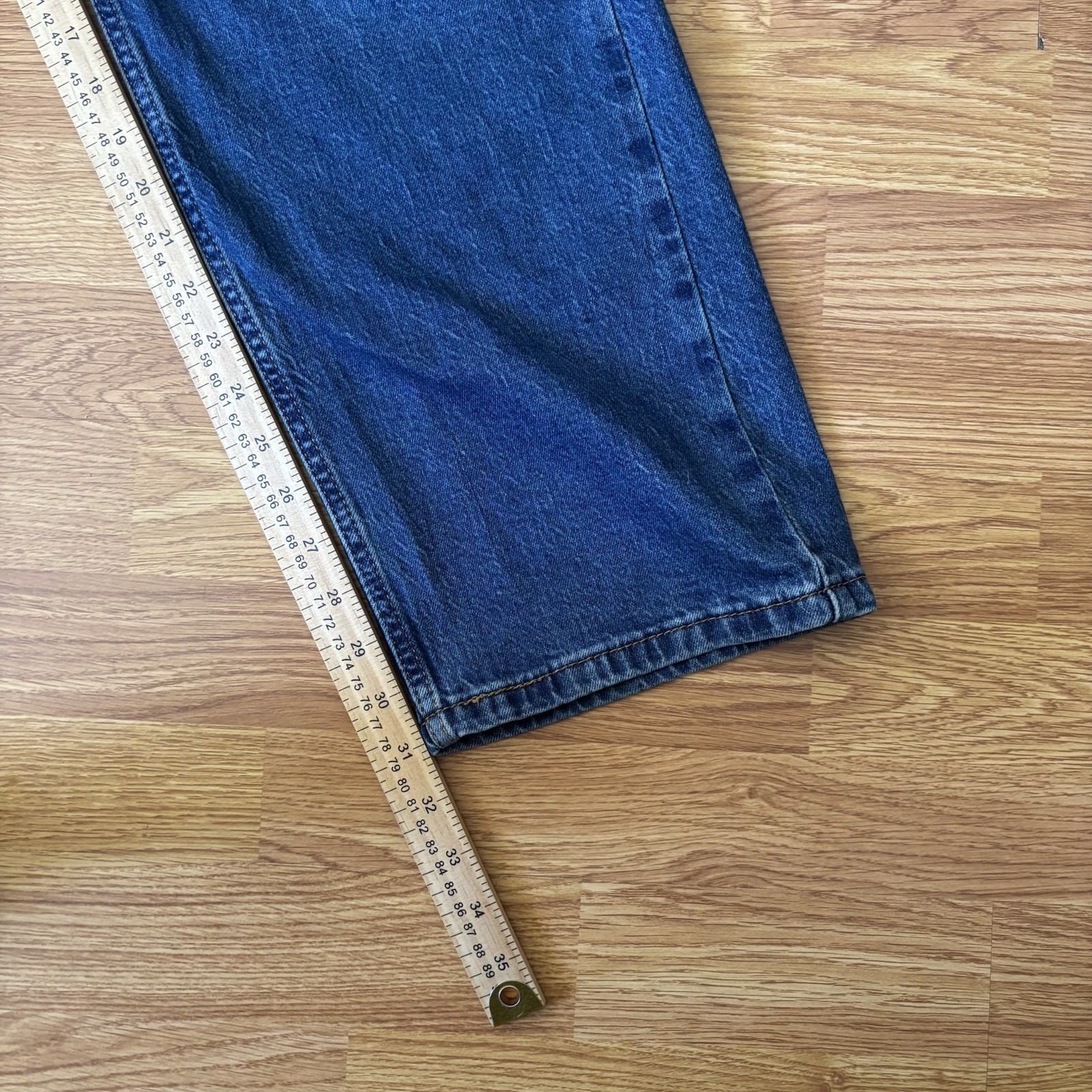 Levi’s 505 Jeans Mens 40×32 Blue Regular Fit Straight Leg Medium Wash Denim
