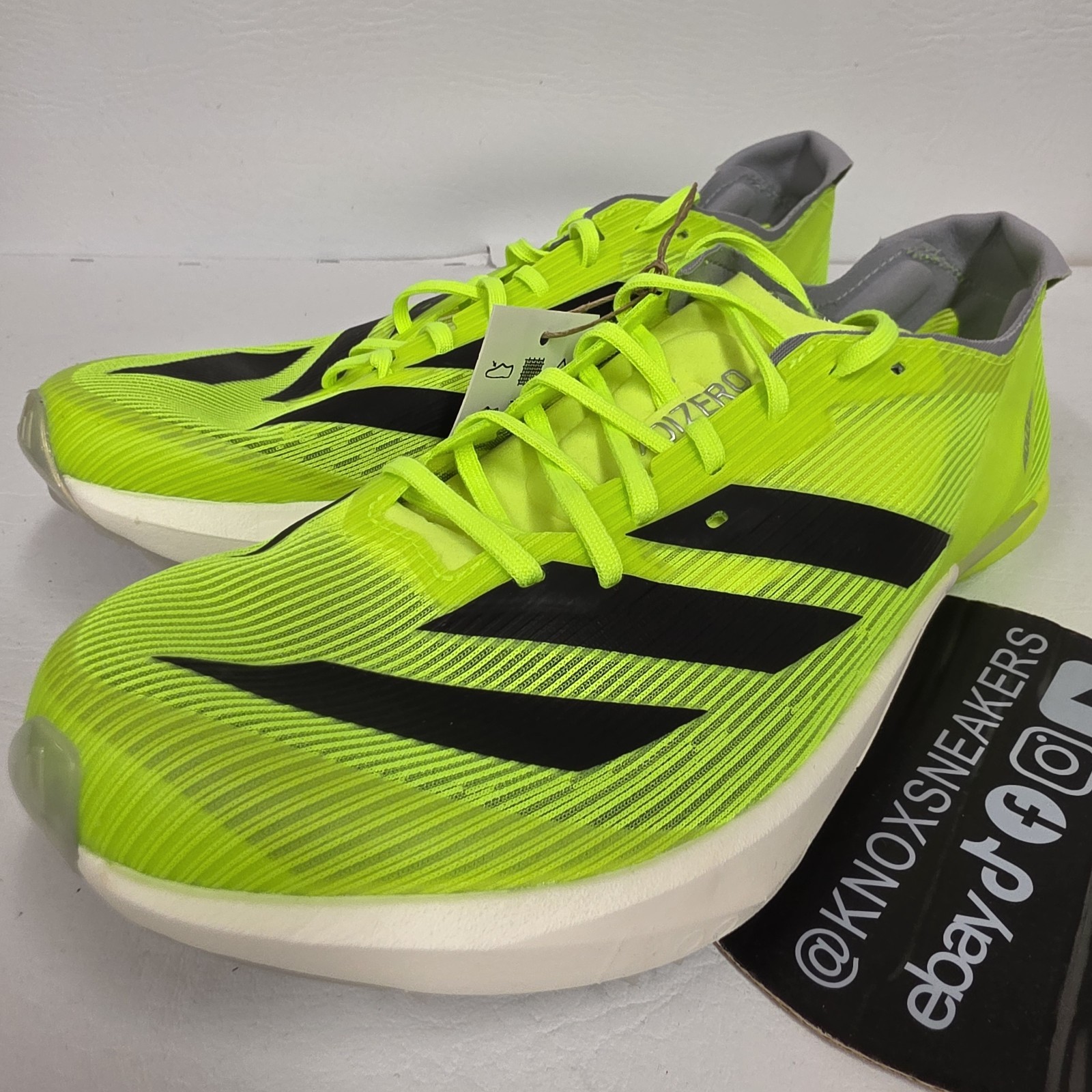 Adidas Adizero Ambition Track Spikes Lucid Lemon Black IH5798 Men’s Size 12.5