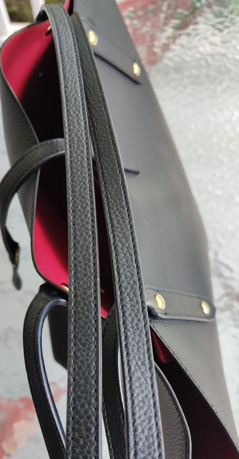 Coach LARGE 58849 Black Market Leather Turnlock Tote/Shoulder Bag