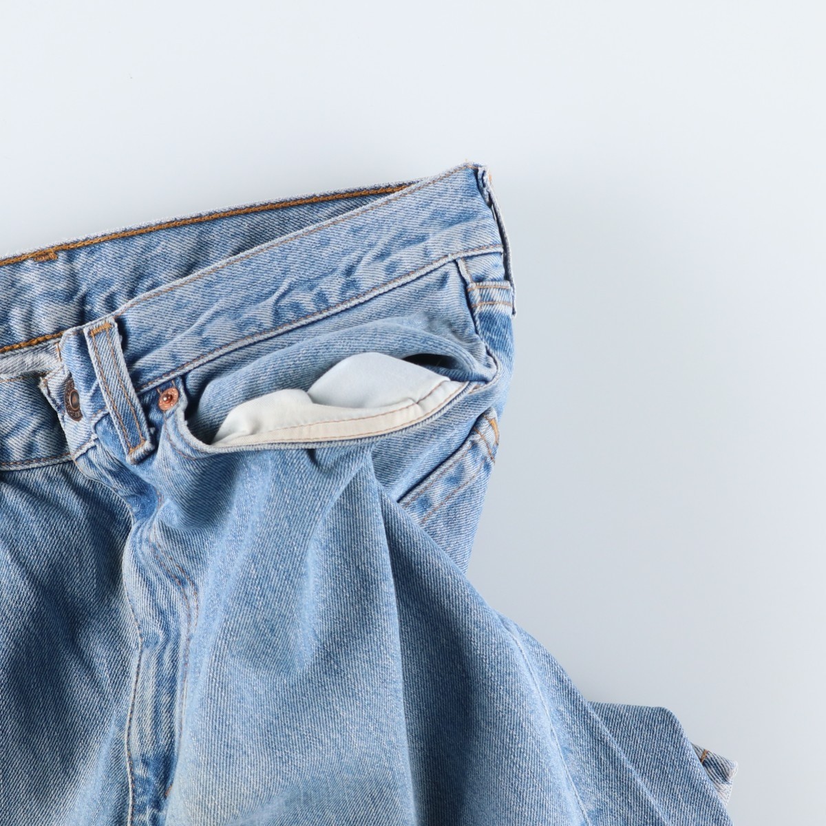 Used 1990’S Levi’s 00505-0448 Euro Model Tapered Denim Pants Men’s W33 equiv…