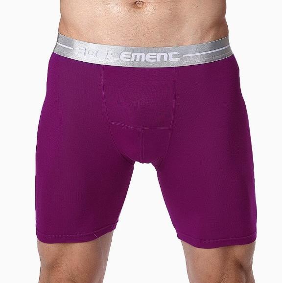 Mens Comfortable Breathable Running Speed Dry Bulge Pouch Boxer Briefs Shorts