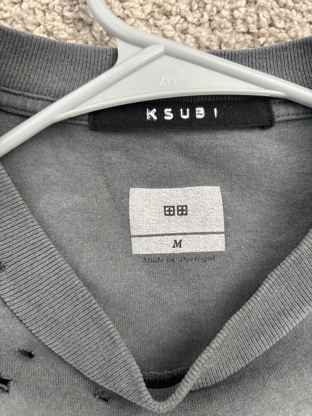 Ksubi Blasted Ekcess SS Tee Rhino Black M Regular