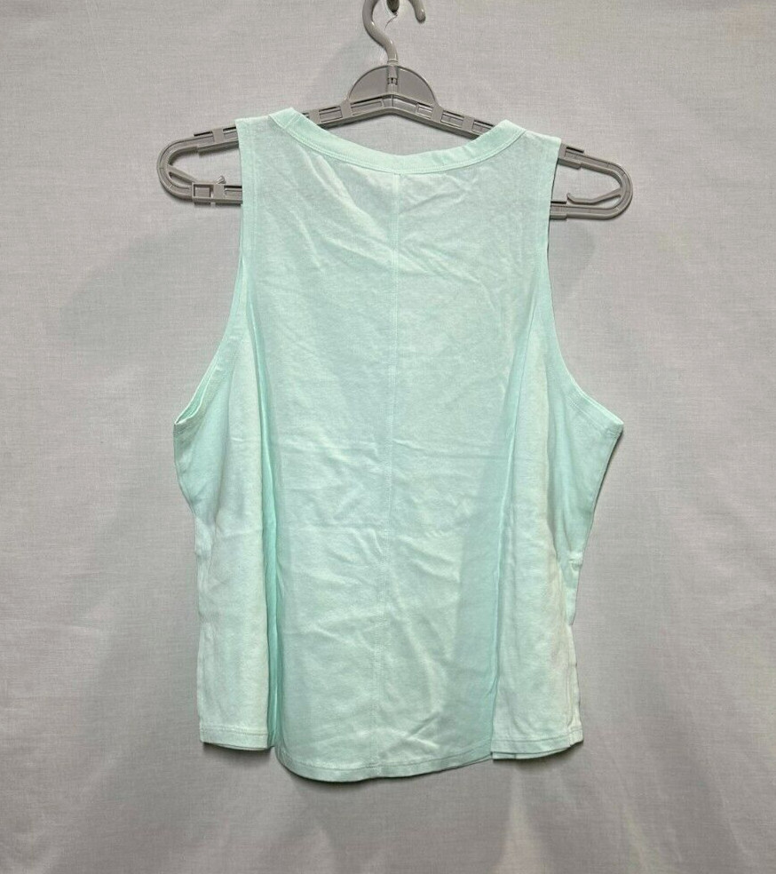United By Blue Women’s Organic High-Neck Tank Top – Light Aqua M
