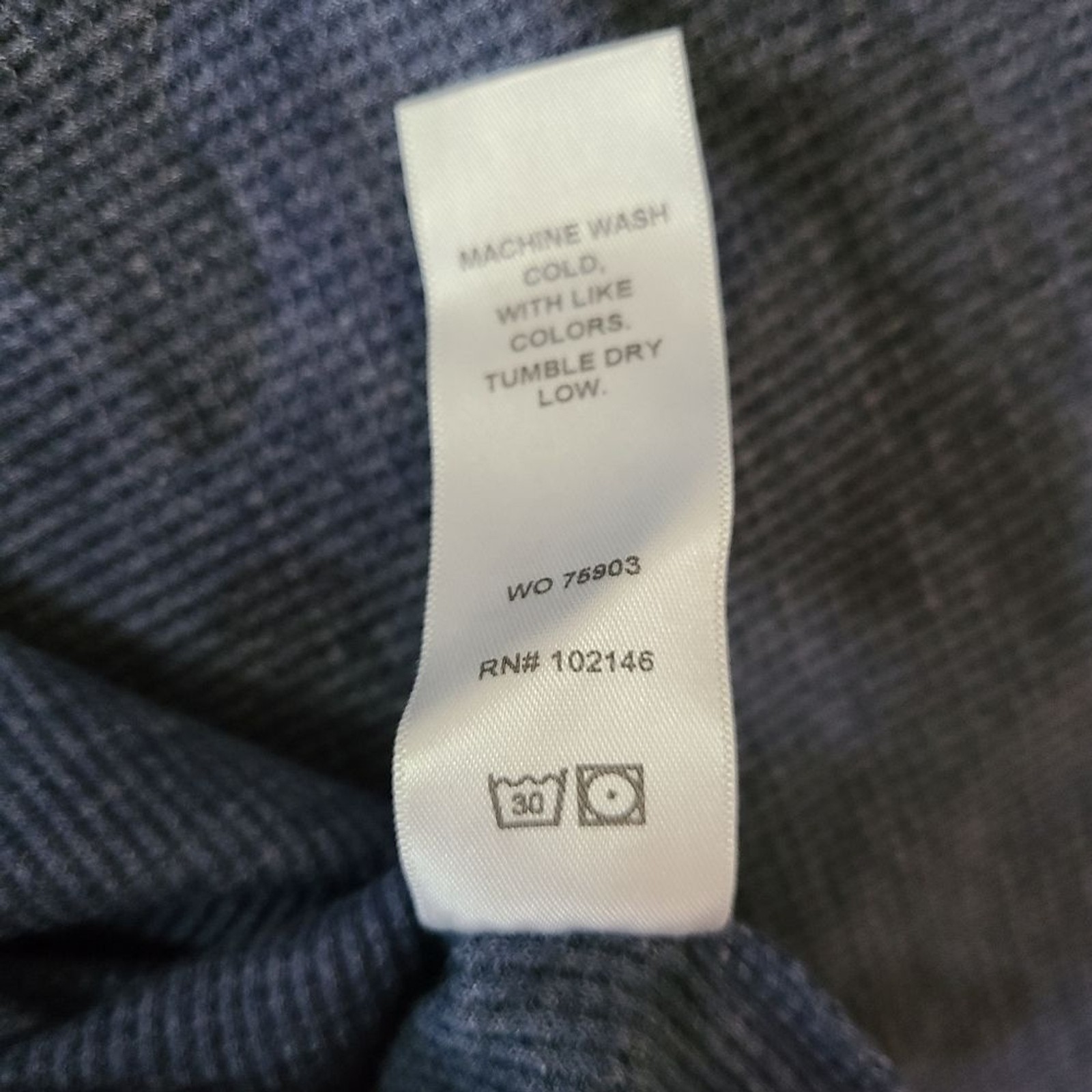 NWT Michael Stars Marcy Size Large Blue Camo Thermal Turtleneck Top Casual Layer