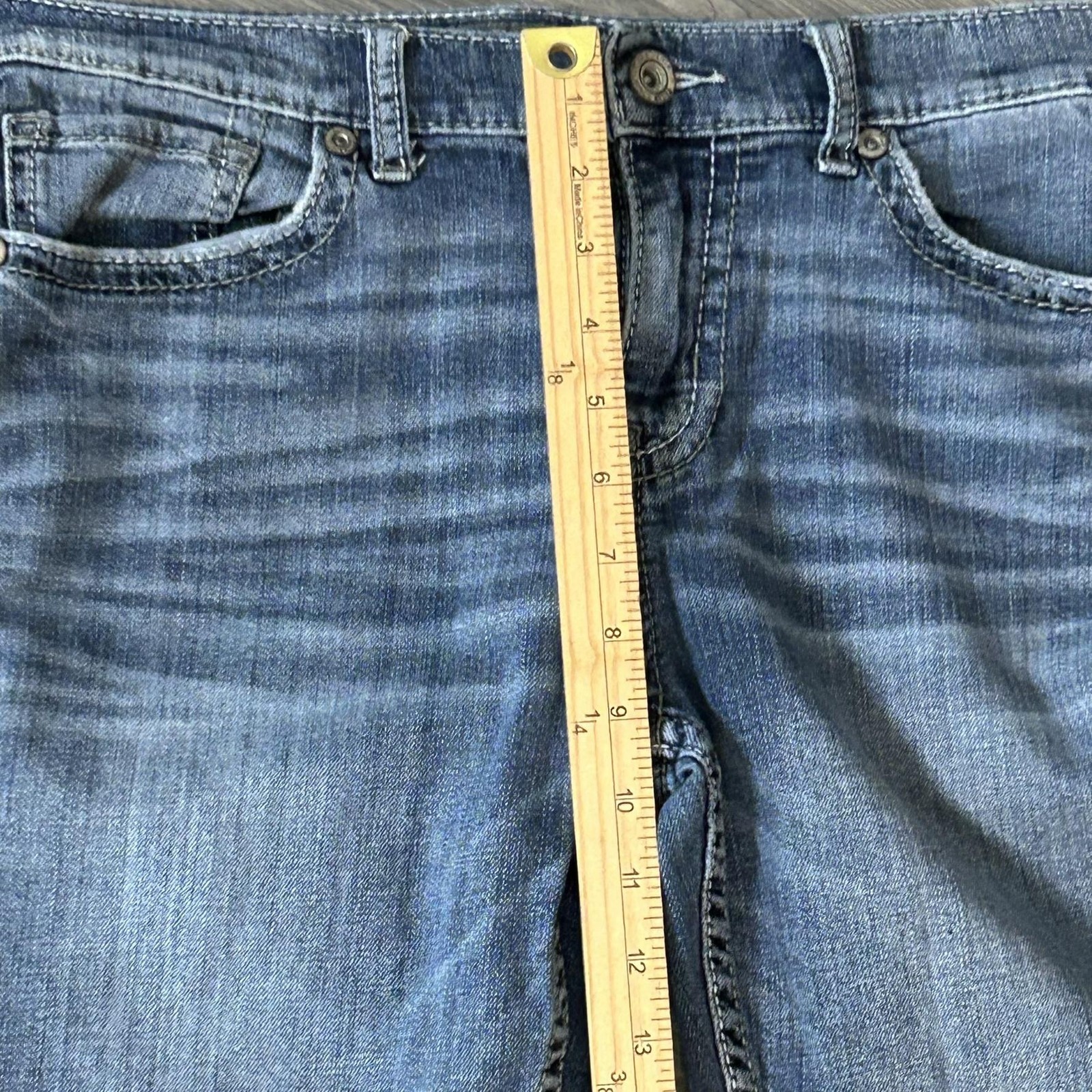 BKE Alec Jeans Mens 34×29 Blue Straight Leg Stretch Medium Wash Denim Casual