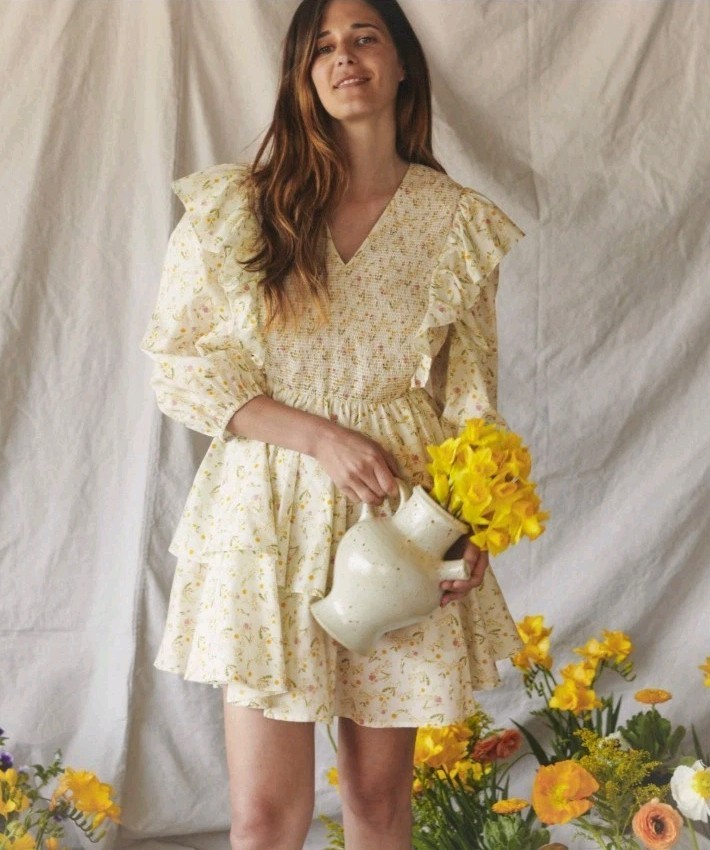 Christy Dawn The Verna Dress Women’s Small Dandelion Floral Print