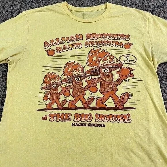 Vintage The Allman Brothers Tour short sleeve daisy color shirt KV29732