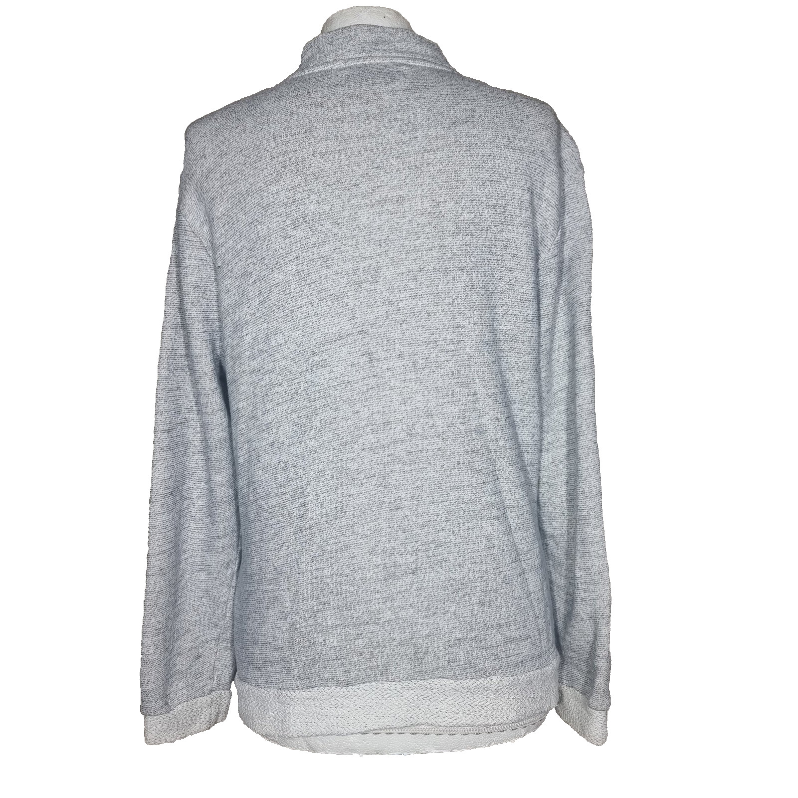 Reiss Rhyme Full Zip Sweatshirt Womens Large Grey 100% Cotton Casual Jacket