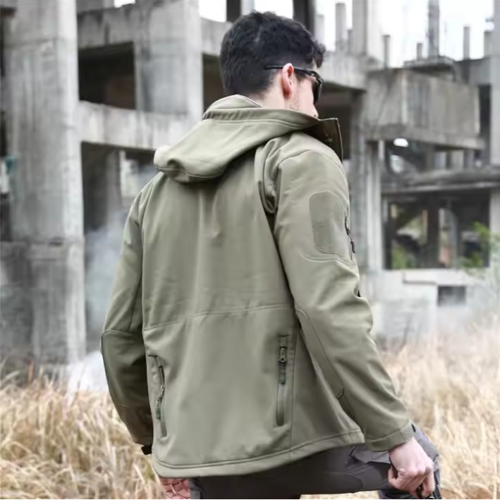 Tactical Jacket Mens Waterproof Military Coat Soft Shell Work Windbreaker Jacket
